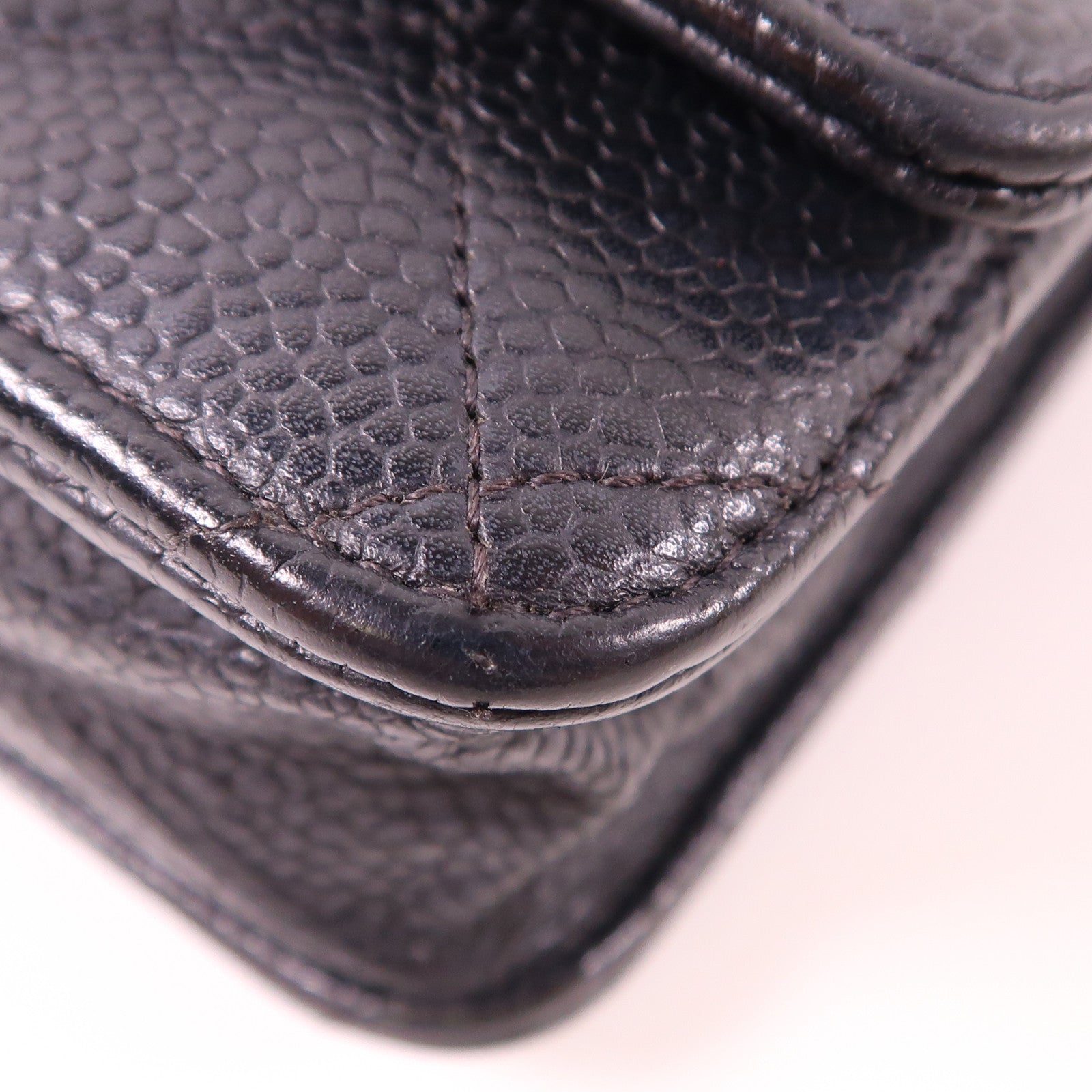 CHANEL 牛皮皮革WOC Wallet On Chain Shoulder Bag金扣鏈帶肩背袋