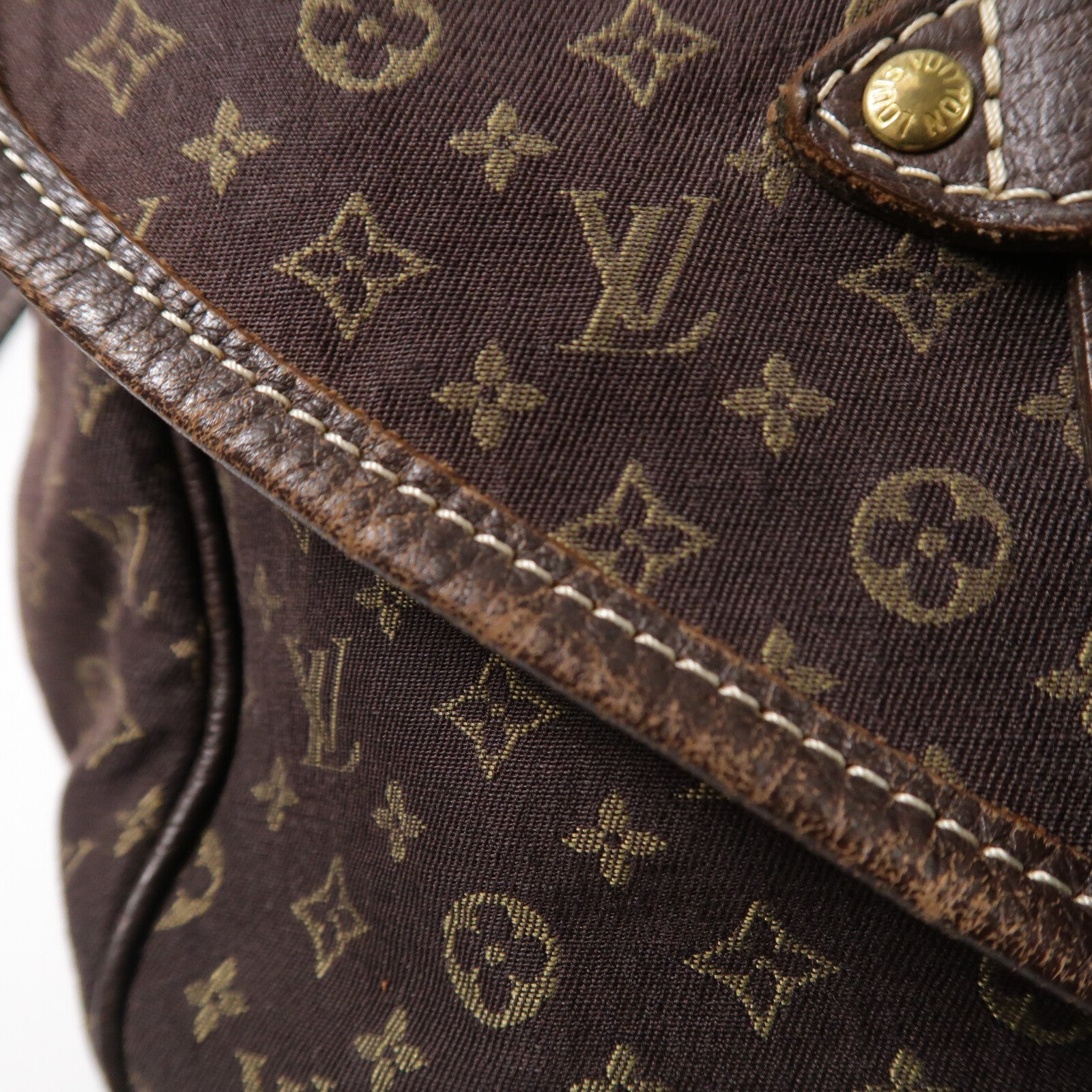 LOUIS VUITTON Monogram Mini Lin Saumur XL肩背袋