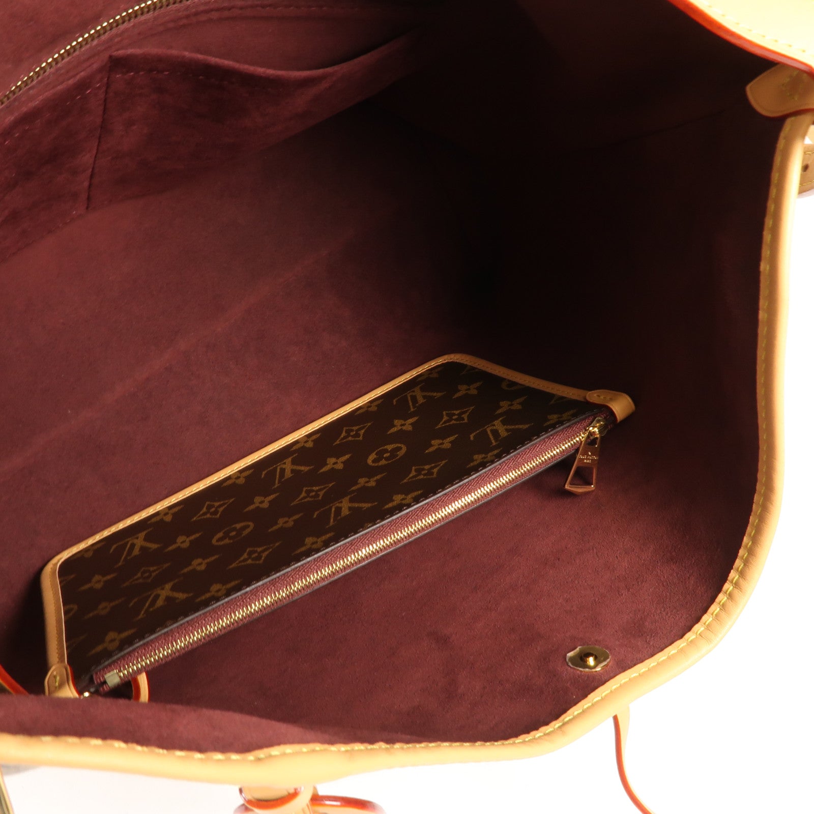 LOUIS VUITTON Monogram Carry All MM金扣肩背袋