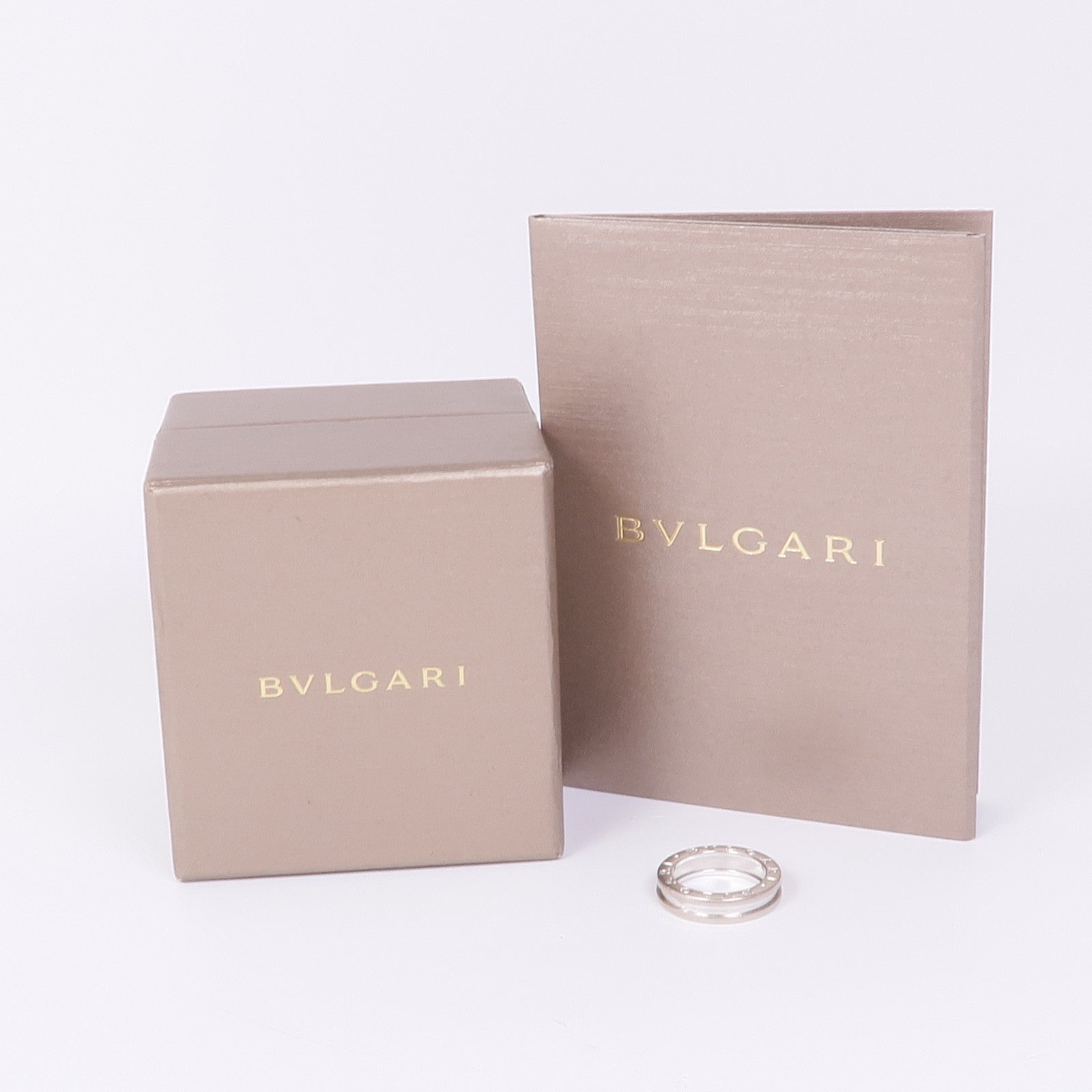 BVLGARI【激減優惠】 18K白金B-zero1 1 Band戒指Bvlgari#51/US#5.5