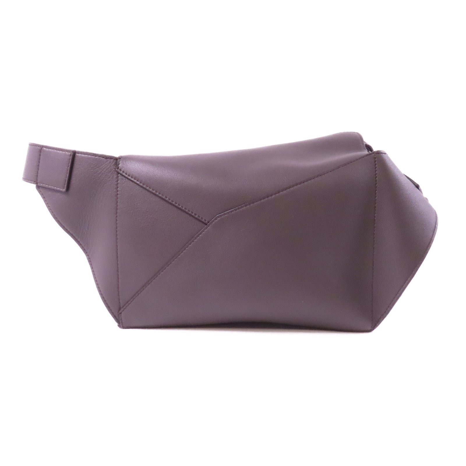 LOEWE 牛皮皮革Small Puzzle銀扣肩背袋灰色