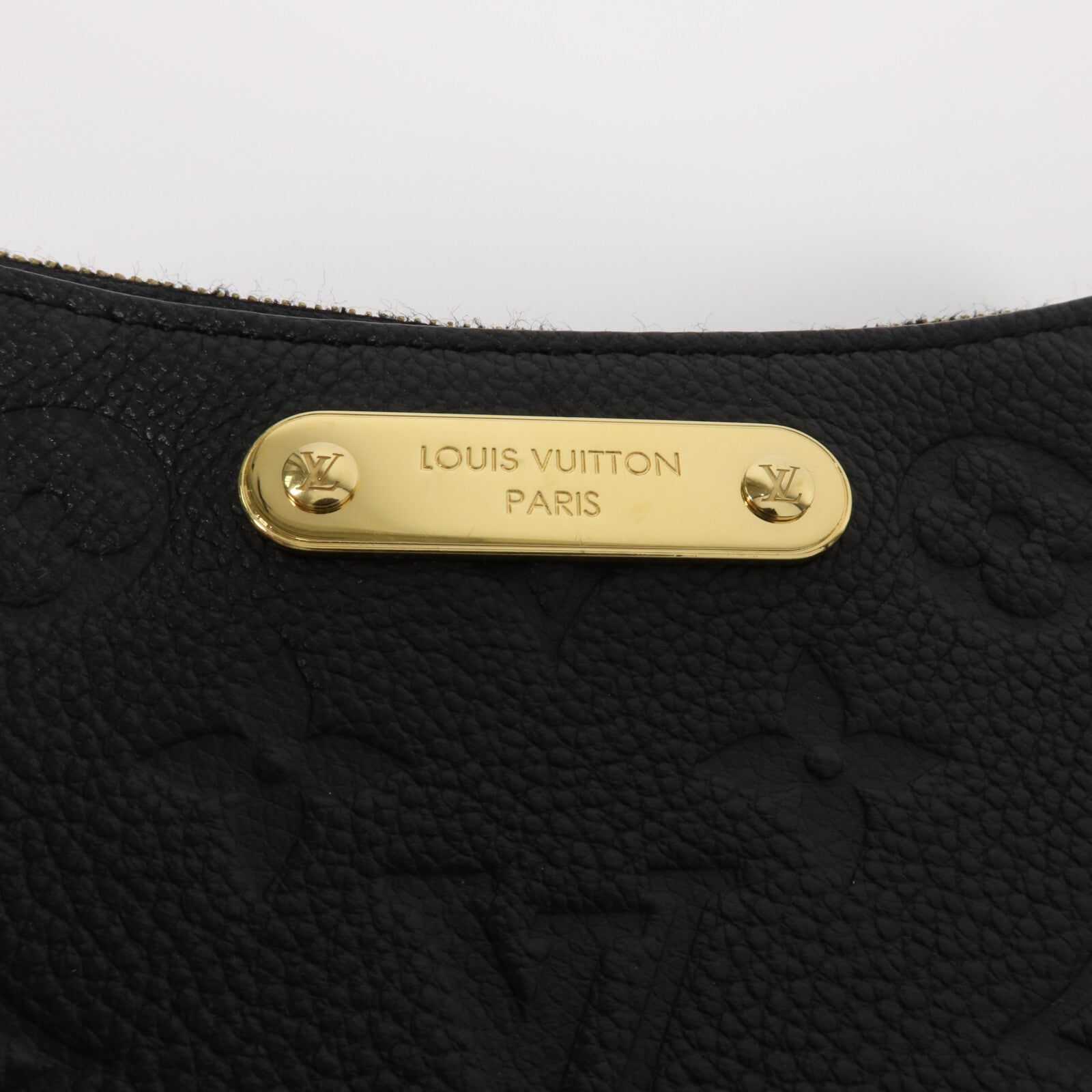 LOUIS VUITTON Monogram Empreinte Liv Pochette鏈帶手挽肩背兩用袋