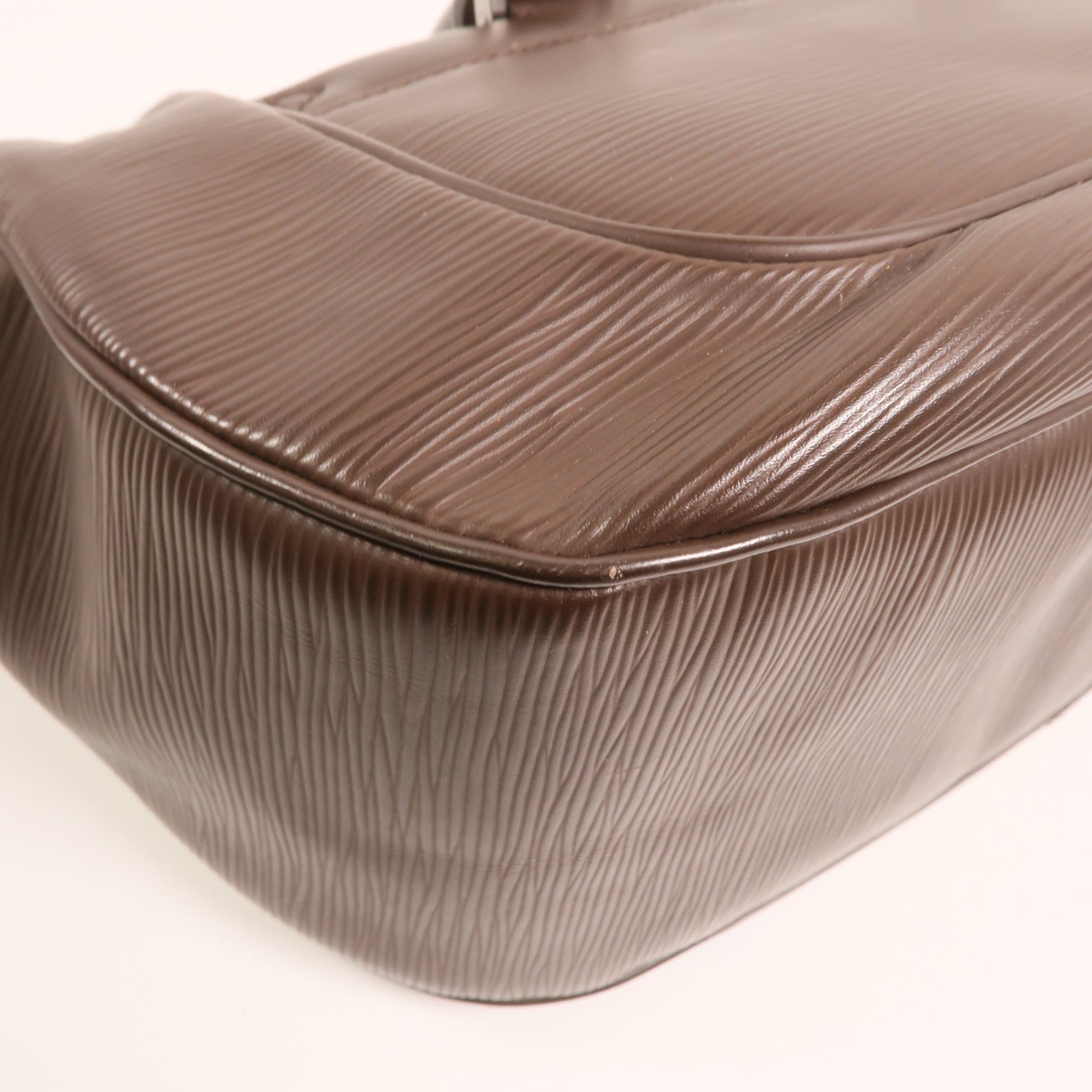 LOUIS VUITTON Epi Dhanura MM銀扣手挽肩背兩用袋