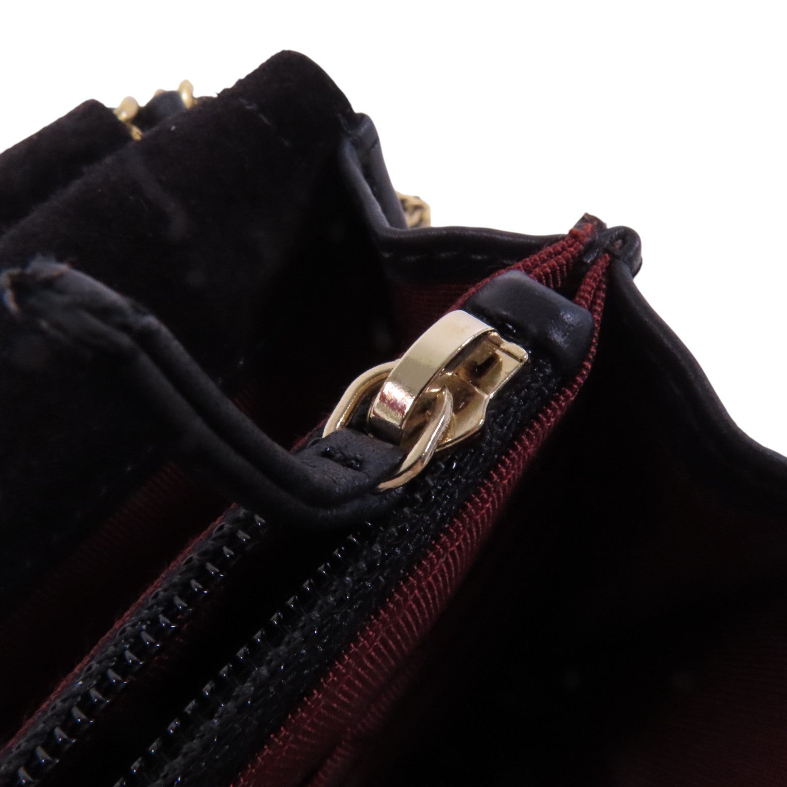 CHANEL 牛皮皮革Archi Chic Square WOC金扣鏈帶肩背袋