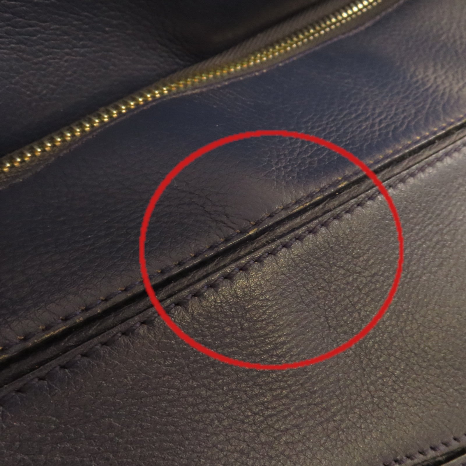LOEWE 牛皮皮革Puzzle 2Way Shoulder Bag手挽肩背兩用袋藍色
