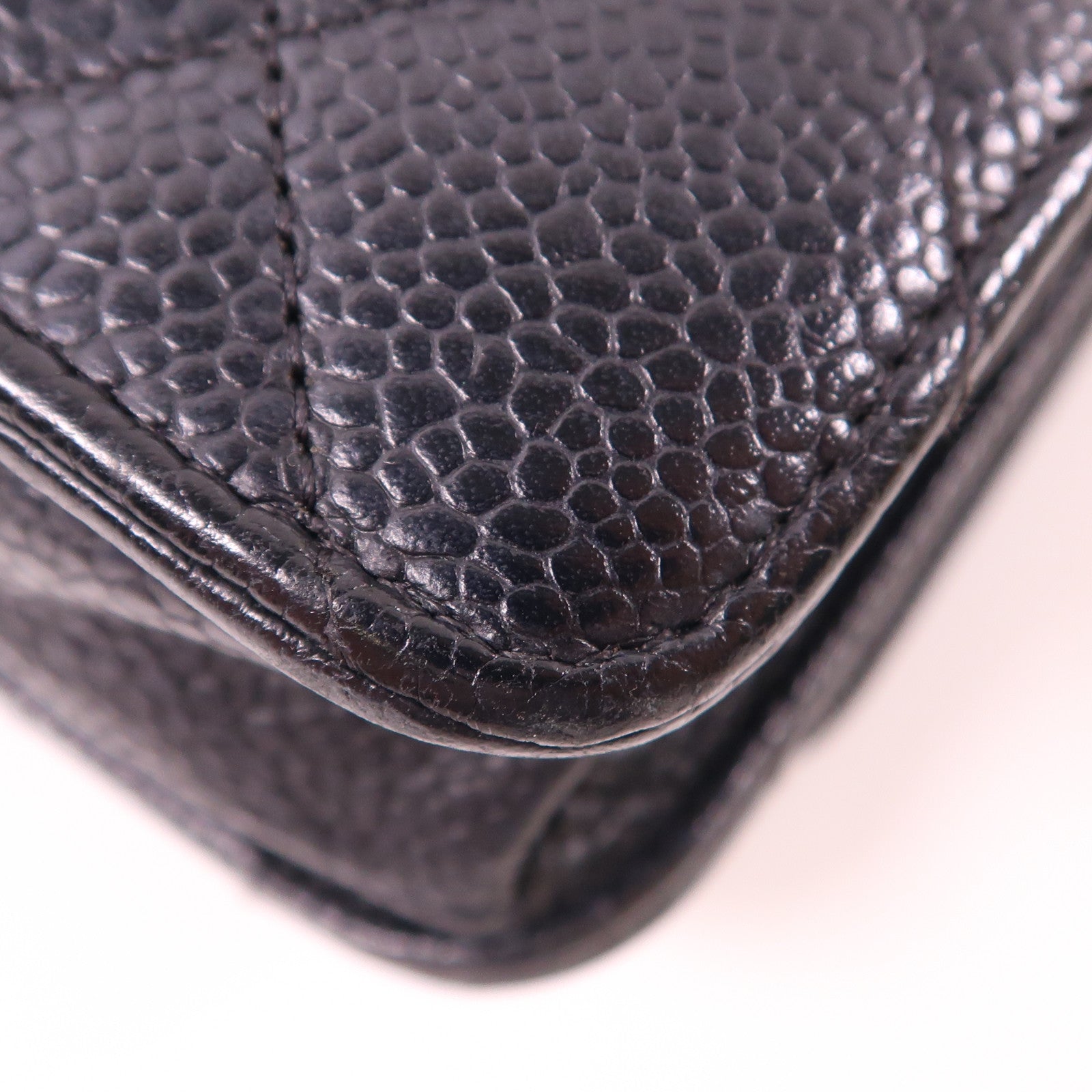 CHANEL 牛皮皮革WOC Wallet On Chain Shoulder Bag金扣鏈帶肩背袋