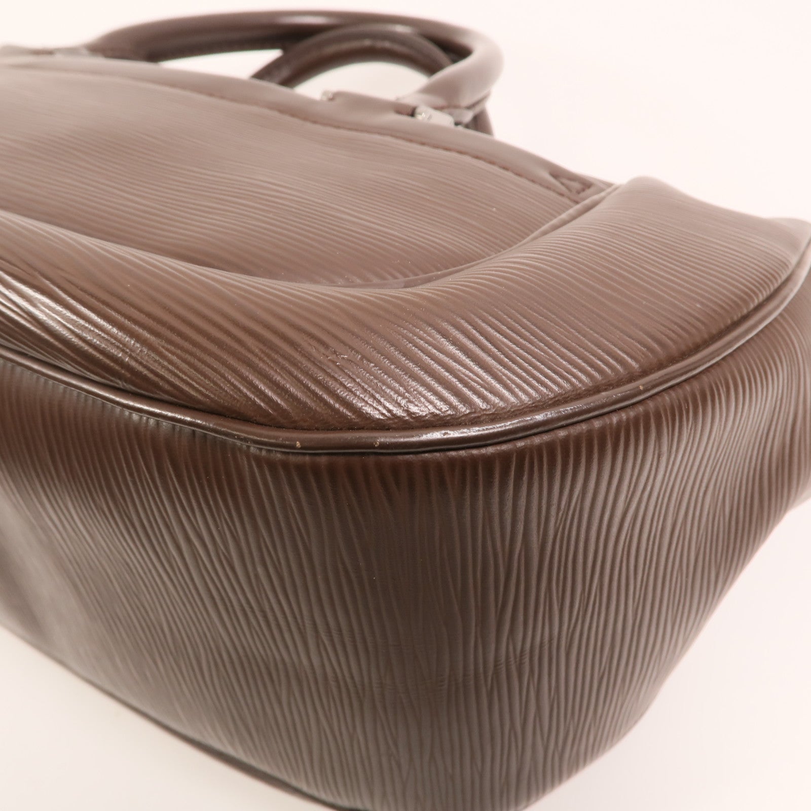 LOUIS VUITTON Epi Dhanura MM銀扣手挽肩背兩用袋