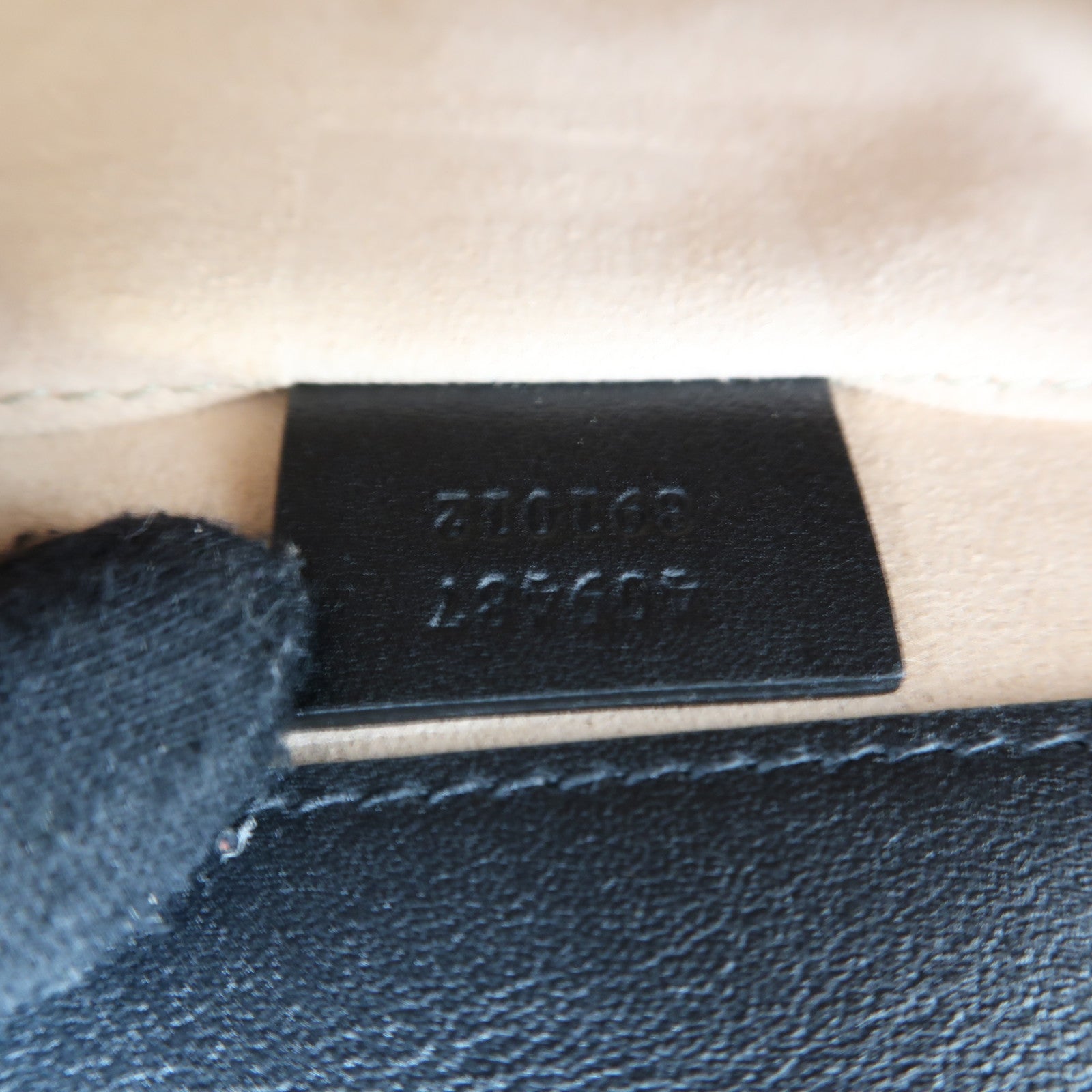 GUCCI 牛皮皮革PVC Padlock GG Chain Shoulder金扣鏈帶肩背袋