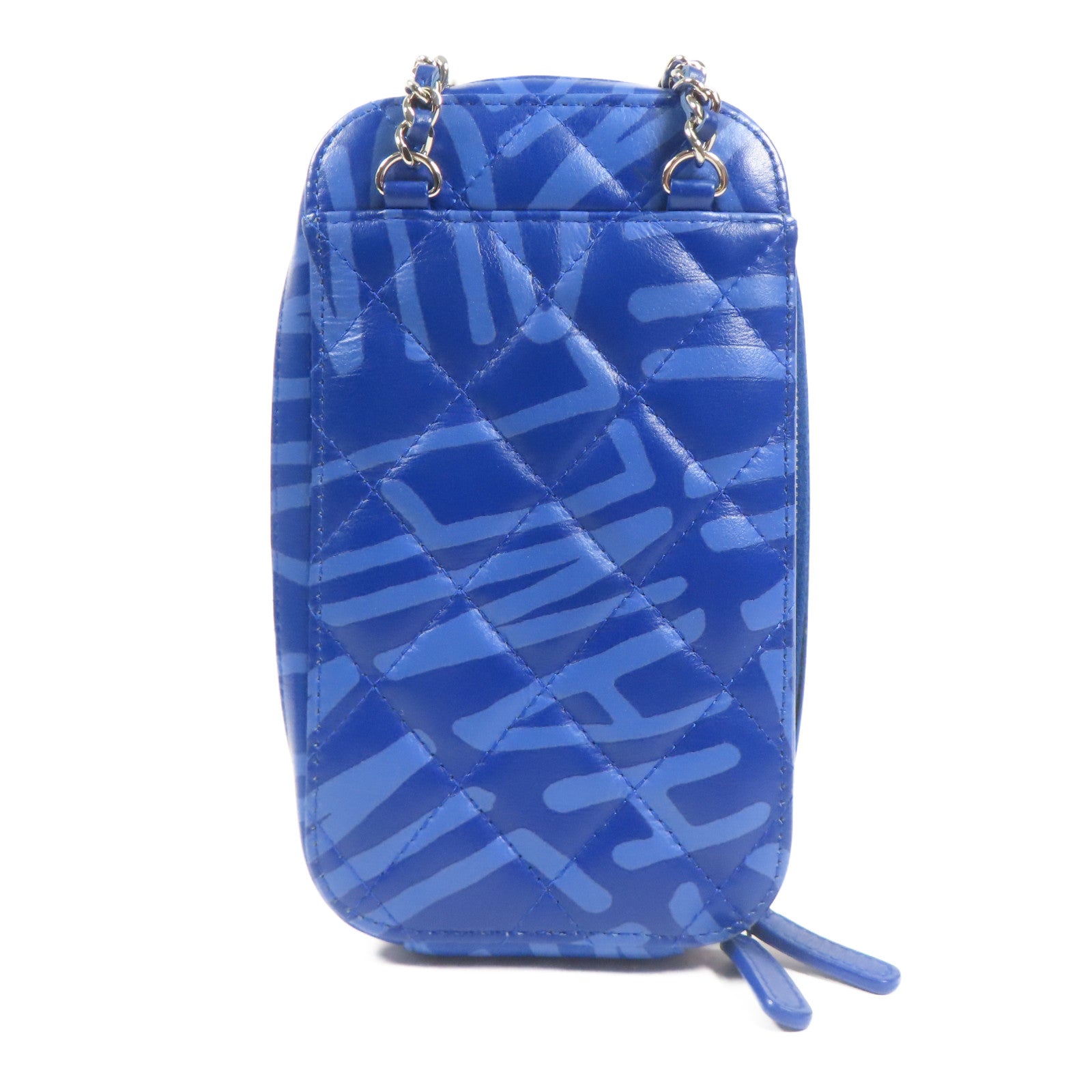 CHANEL 羊皮皮革Shoulder Bag銀扣鏈帶肩背袋