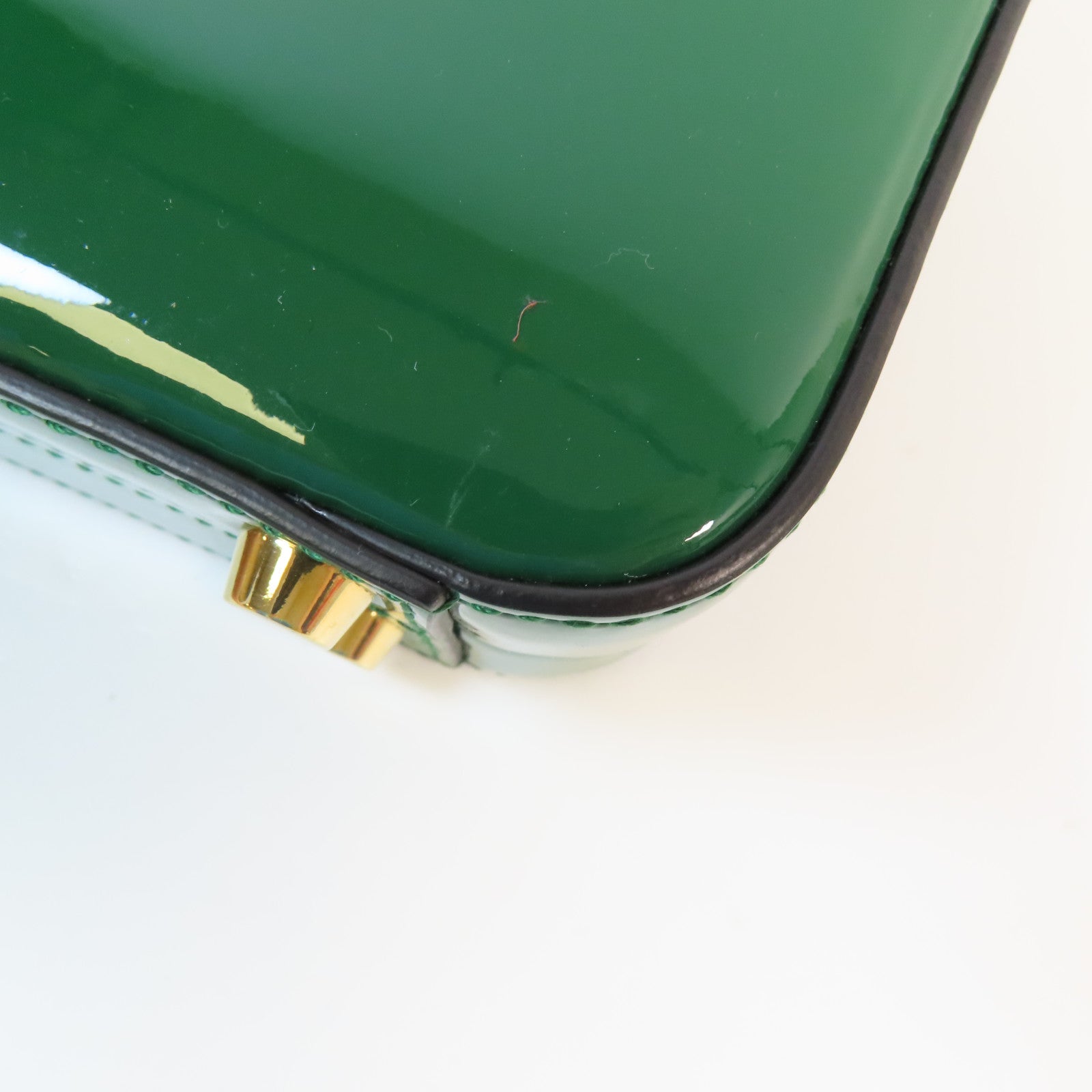 GUCCI 漆皮皮革Sylvie 1969 Bag金扣手挽肩背兩用袋