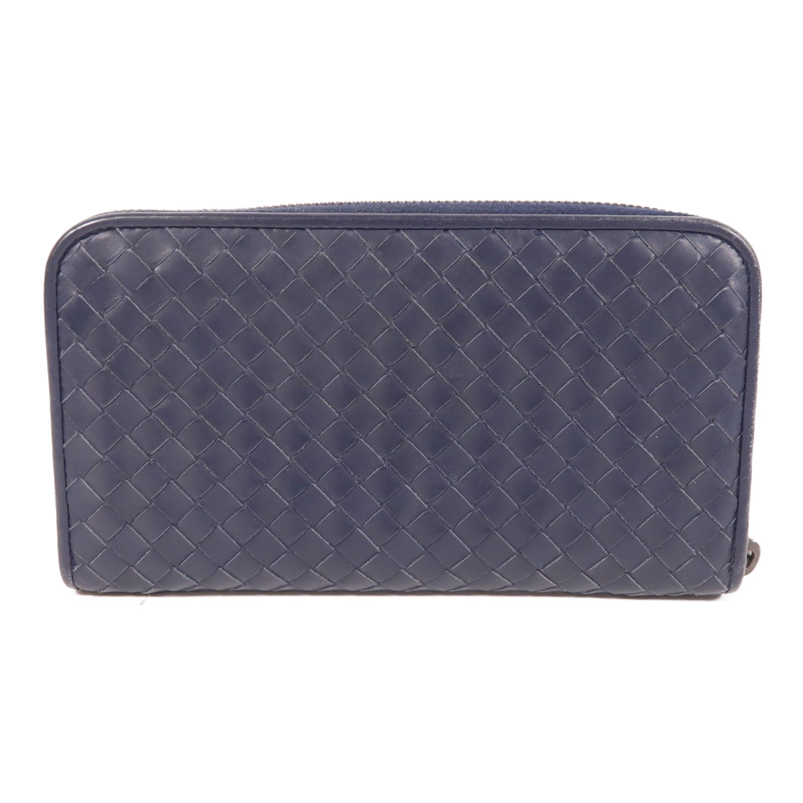 BOTTEGA VENETA 【激減優惠】羊皮皮革Zipper Long Wallet金扣長錢包