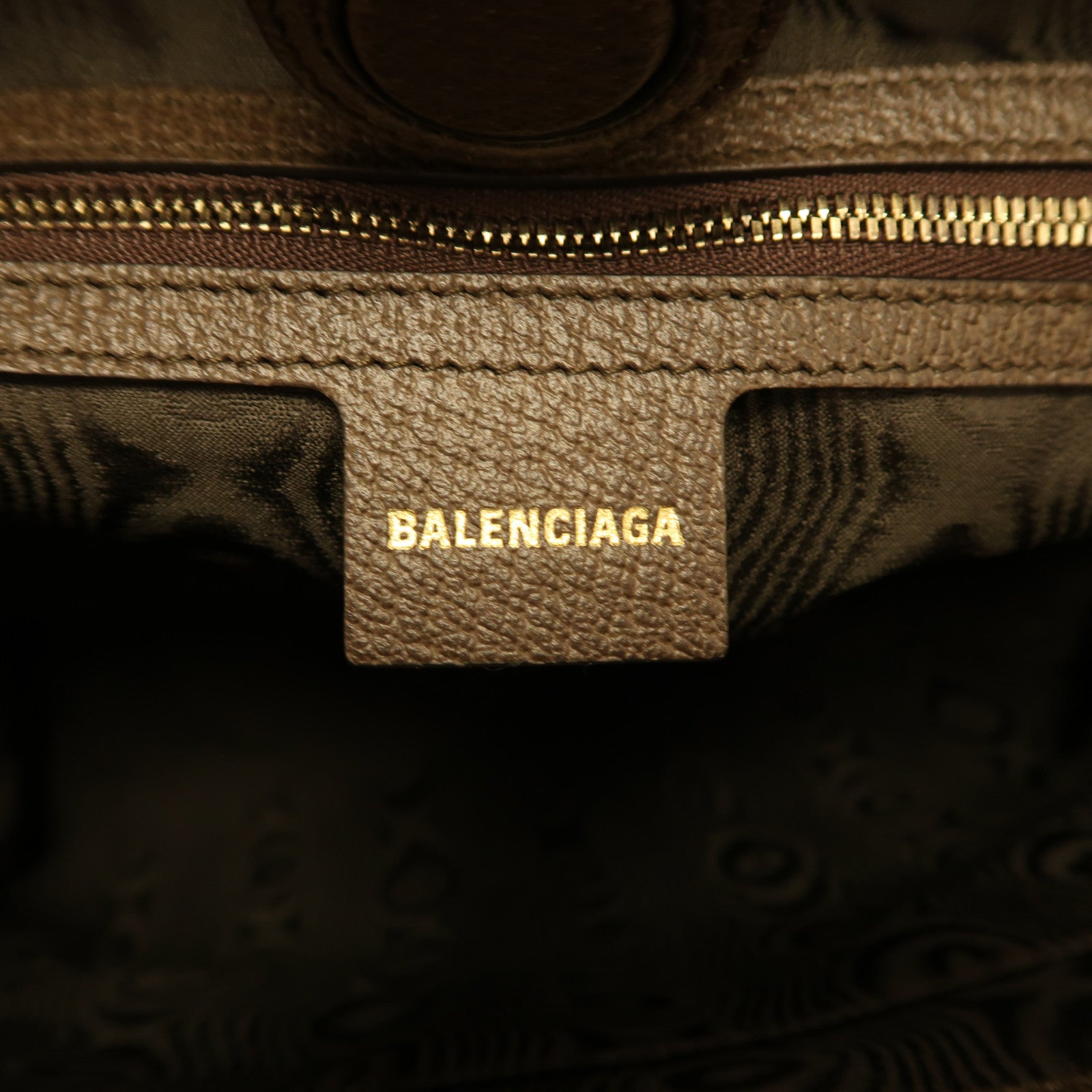 BALENCIAGA 塗層帆布Balenciaga X Gucci Tote金扣手挽袋啡色