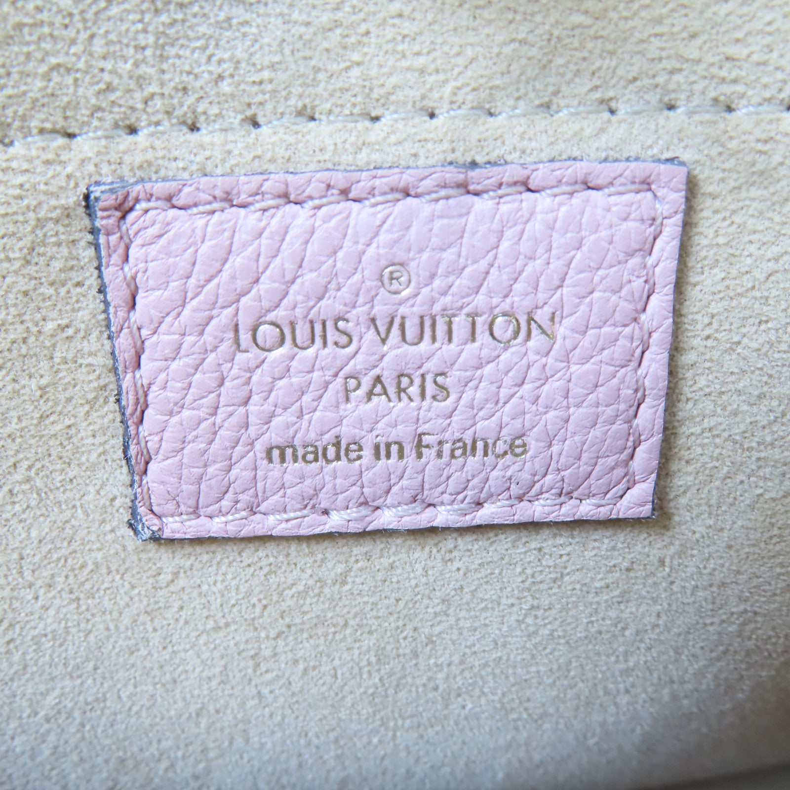 LOUIS VUITTON Monogram Marignan金扣手挽肩背兩用袋啡色/粉紅色