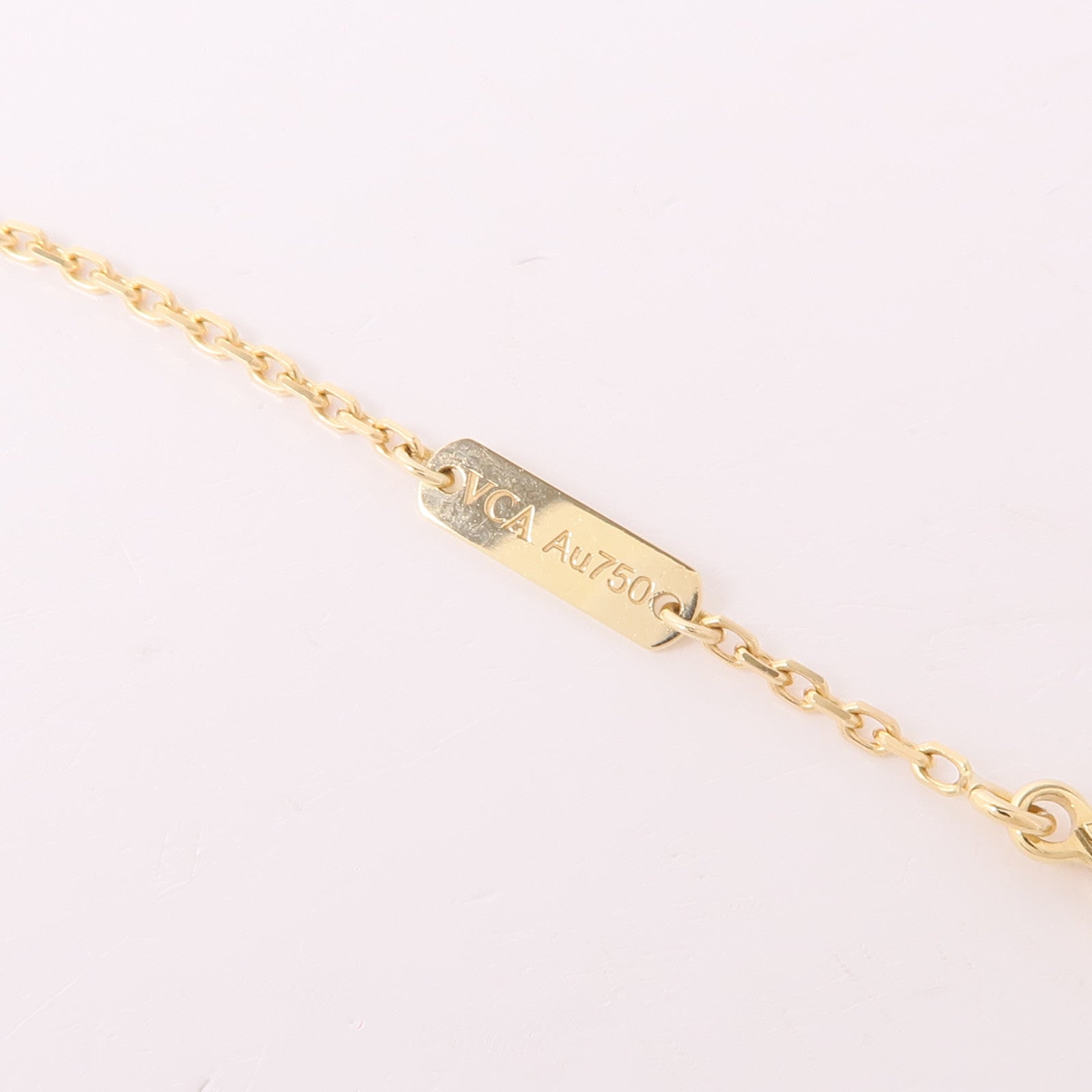 Van Cleef & Arpels 18K黃金Vintage Alhambra Necklace鑽石項鍊