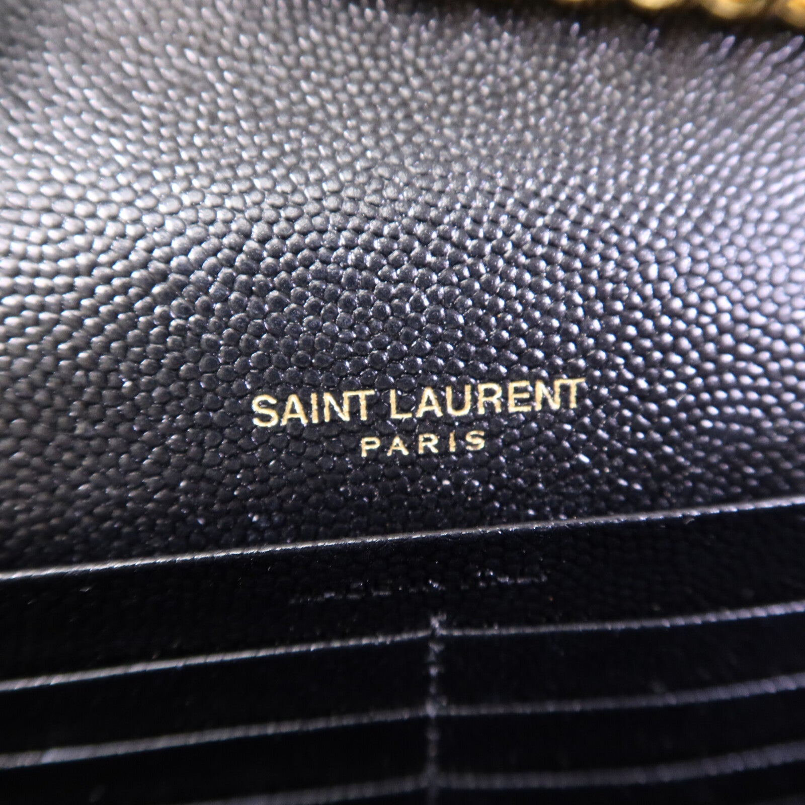 SAINT LAURENT 牛皮皮革Cassandre Envelope金扣鏈帶肩背袋