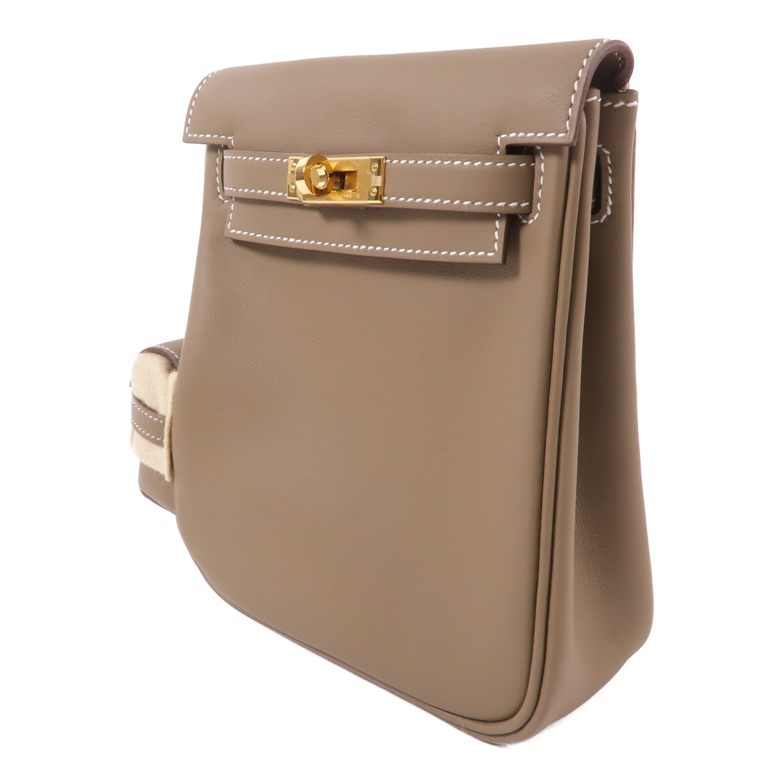 HERMES Swift皮革Kelly Jump背包Etoupe