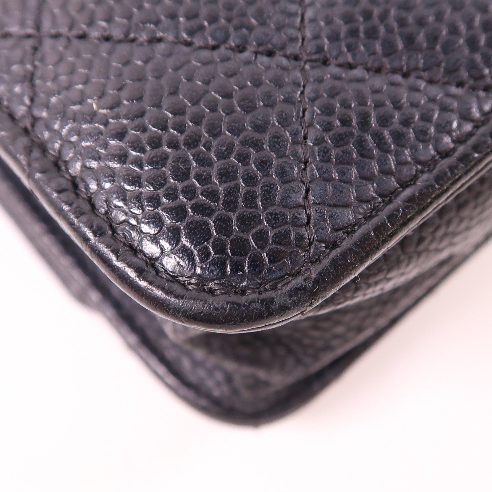 CHANEL 牛皮皮革WOC Wallet On Chain Shoulder Bag金扣鏈帶肩背袋