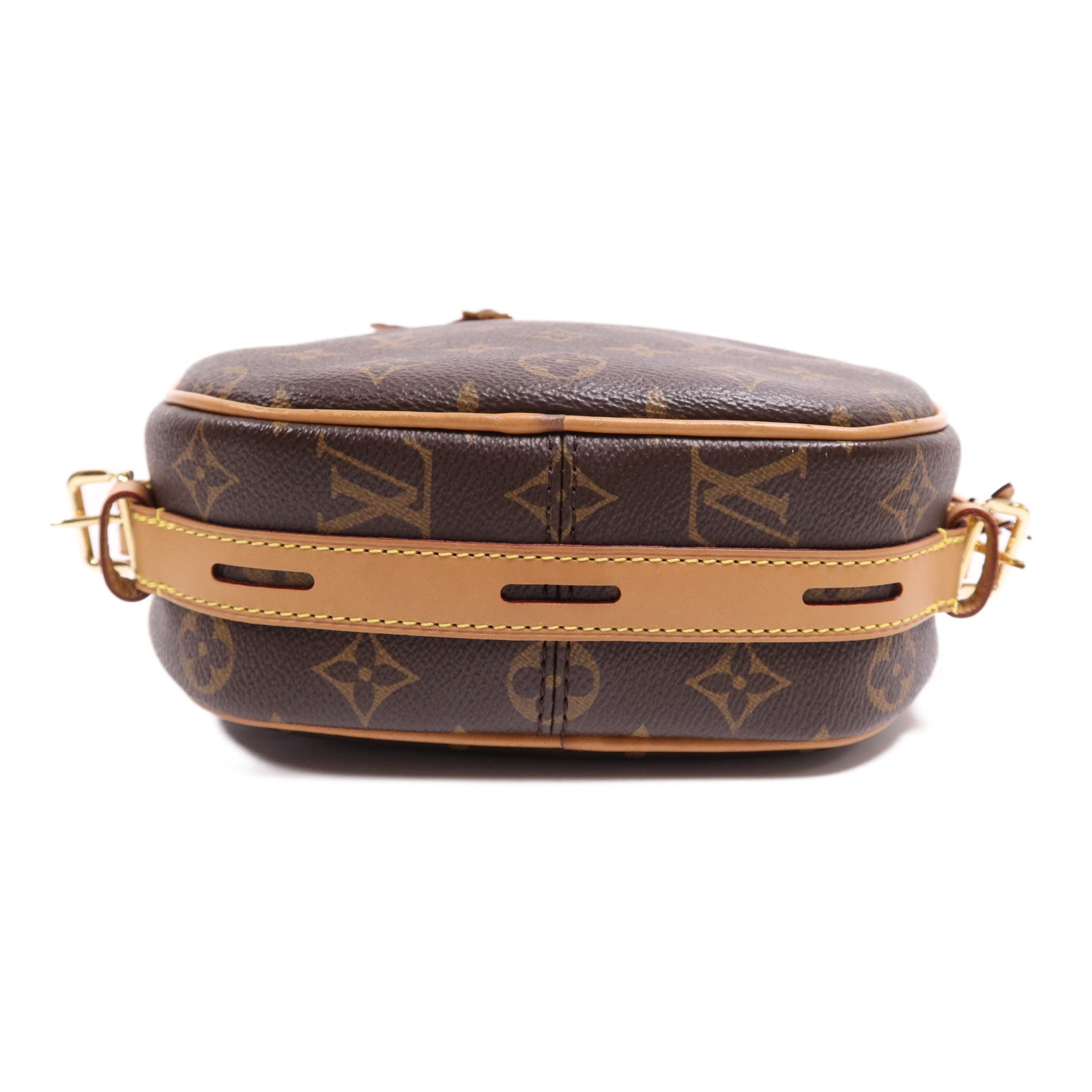 LOUIS VUITTON Monogram Boite Chapeau Souple金扣肩背袋棕色