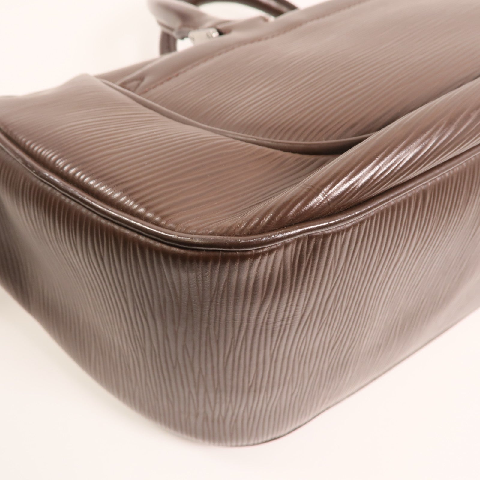 LOUIS VUITTON Epi Dhanura MM銀扣手挽肩背兩用袋