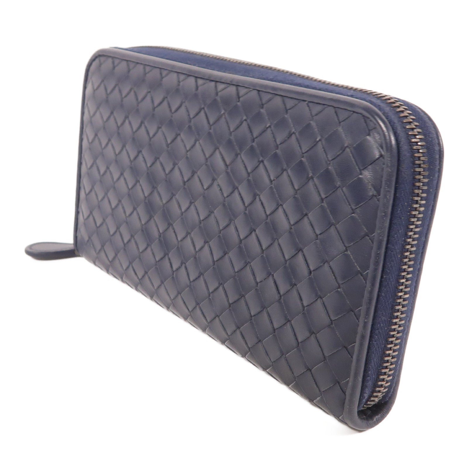 BOTTEGA VENETA 羊皮皮革Zipper Long Wallet金扣長錢包