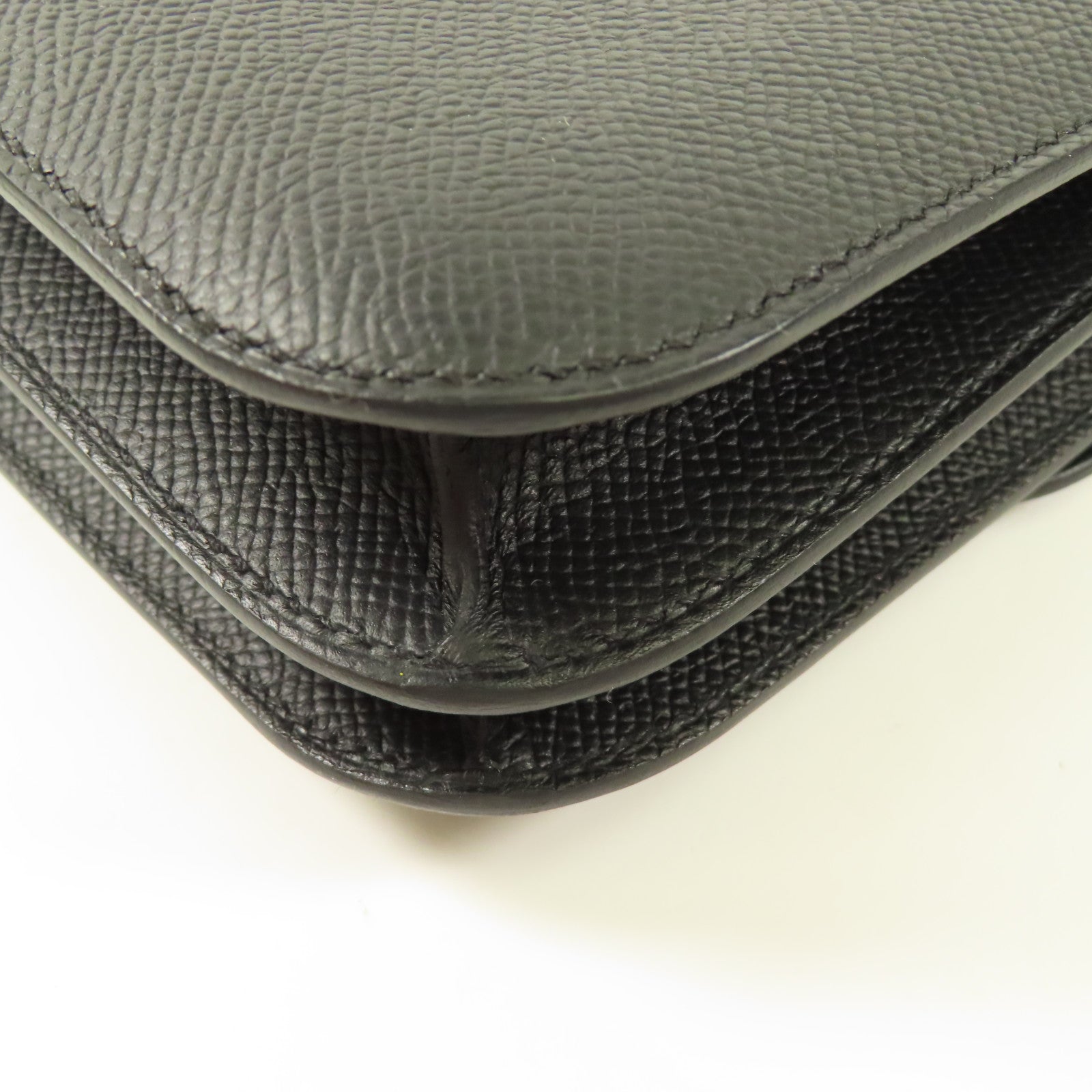 HERMES Epsom皮革Constance Mini玫瑰金扣手挽肩背兩用袋