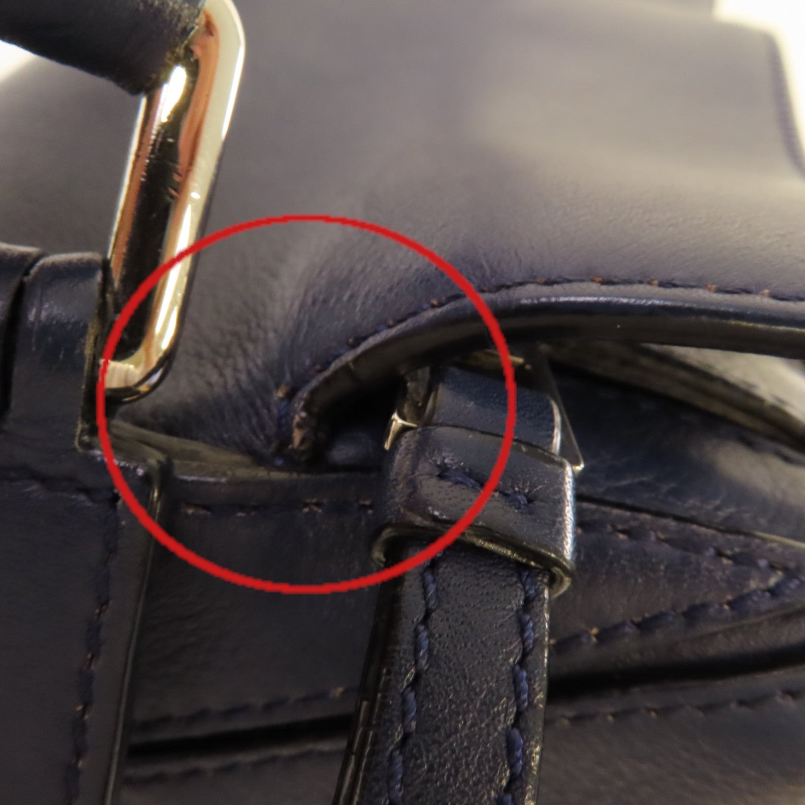 LOEWE 牛皮皮革Puzzle 2Way Shoulder Bag手挽肩背兩用袋藍色