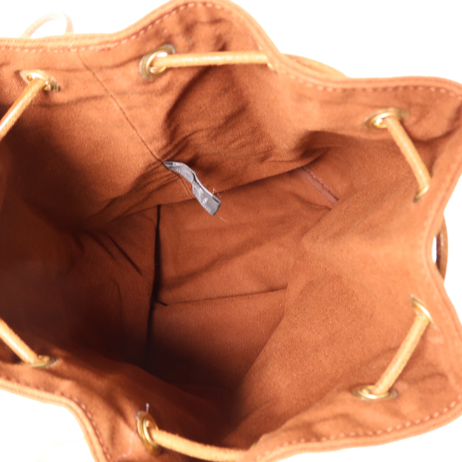 HERMES 【激減優惠】帆布Shoulder Bag金扣肩背袋啡色