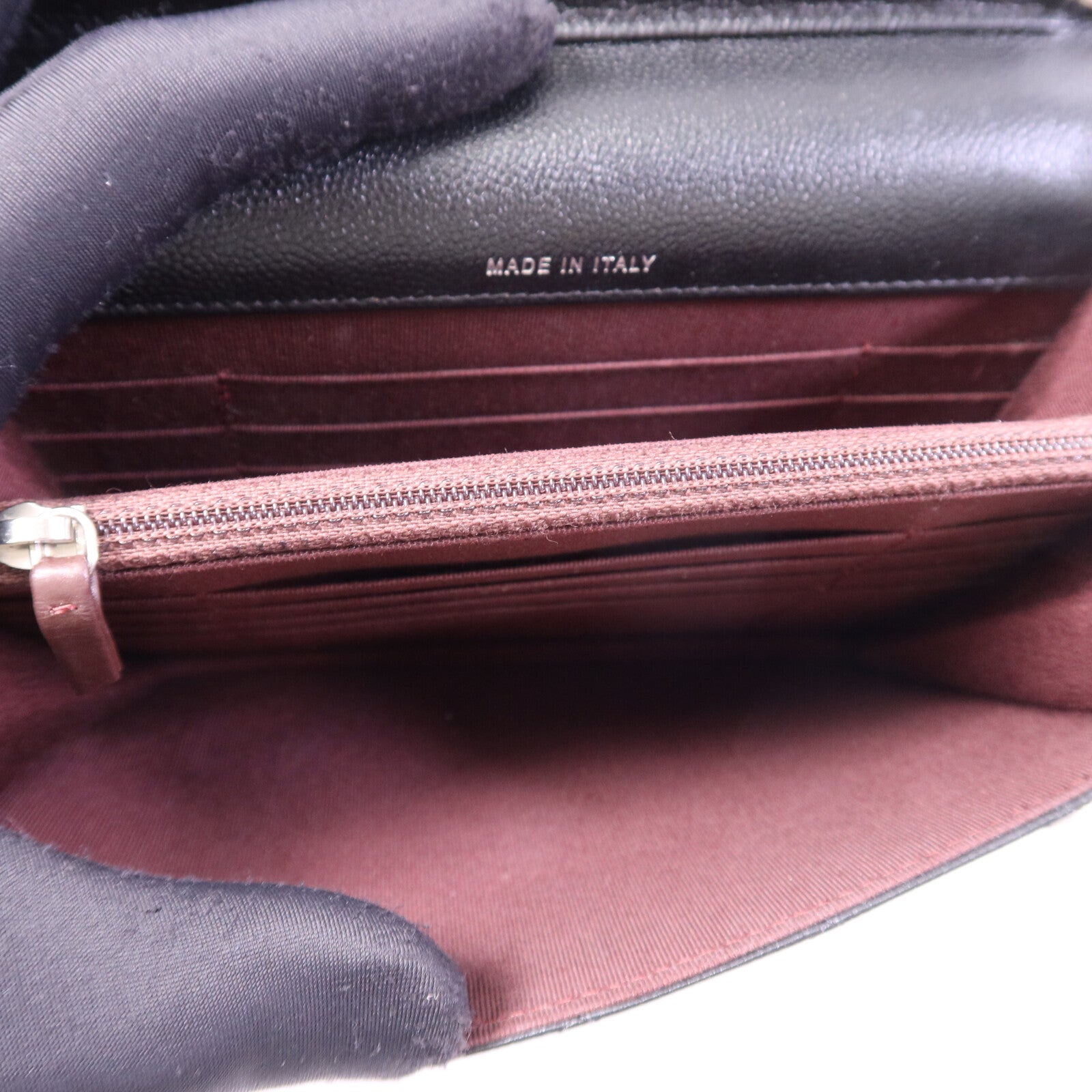 CHANEL 牛皮皮革WOC Wallet On Chain銀扣鏈帶肩背袋