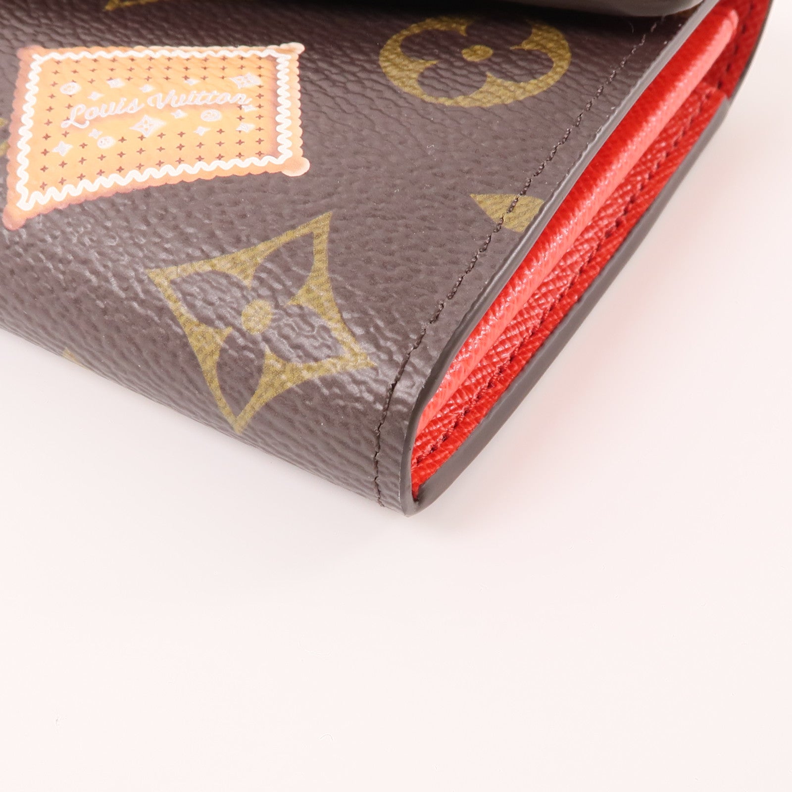 LOUIS VUITTON Monogram Sarah Wallet金扣長錢包棕色