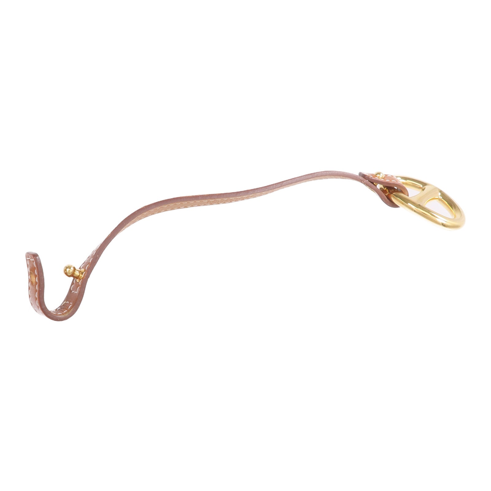 HERMES Tadelakt皮革Granville金扣手鏈Gold