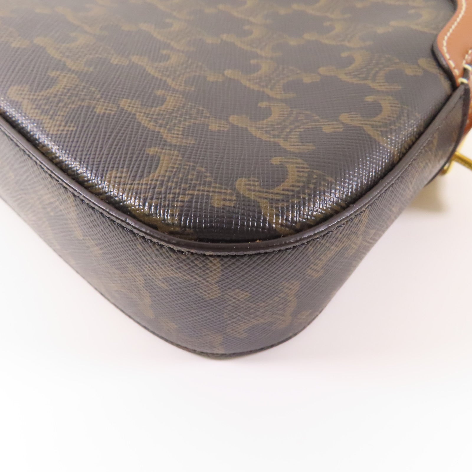 CELINE 塗層帆布Triomphe Camera Bag金扣肩背袋