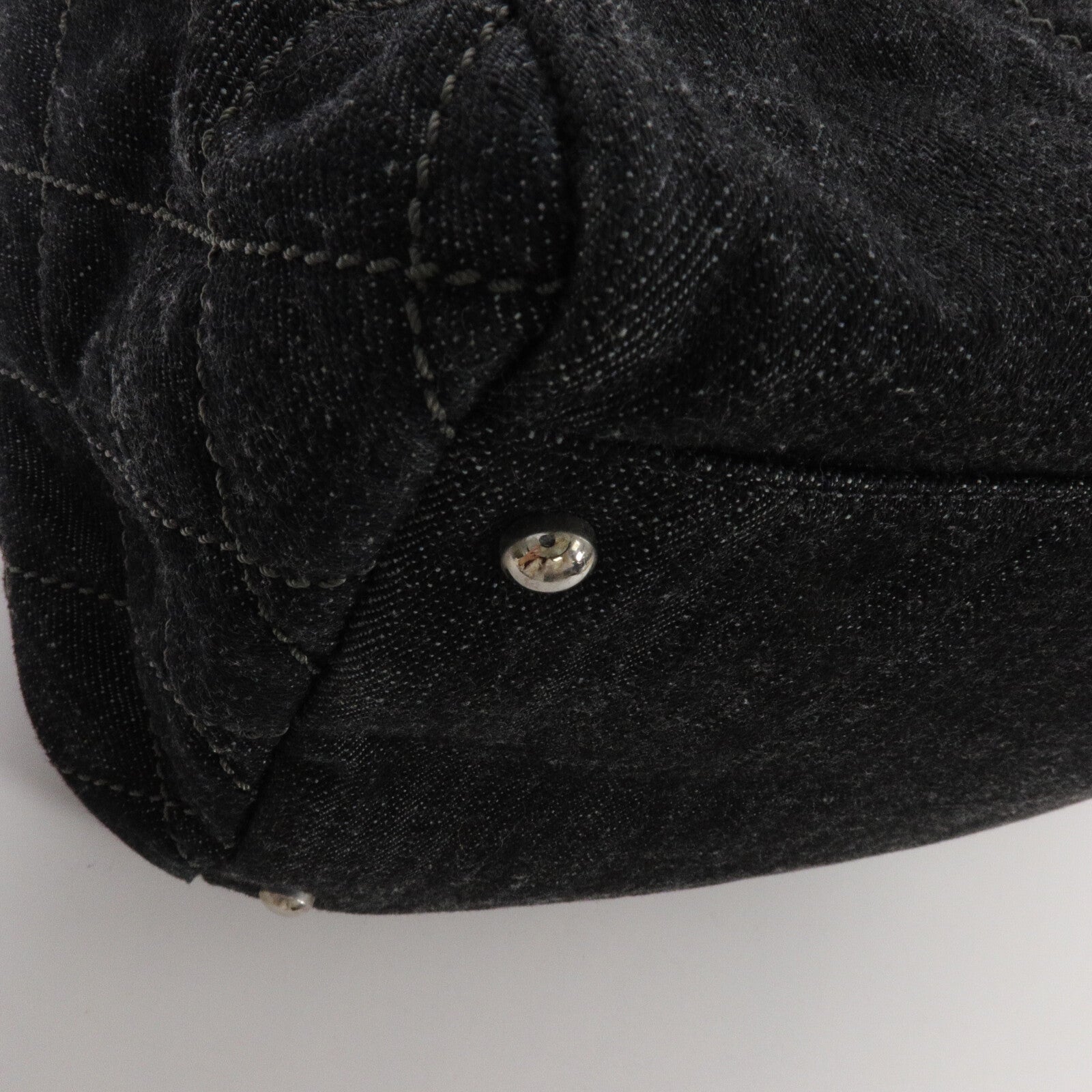 CHANEL 帆布/牛仔布Chain Shoulder鏈帶肩背袋