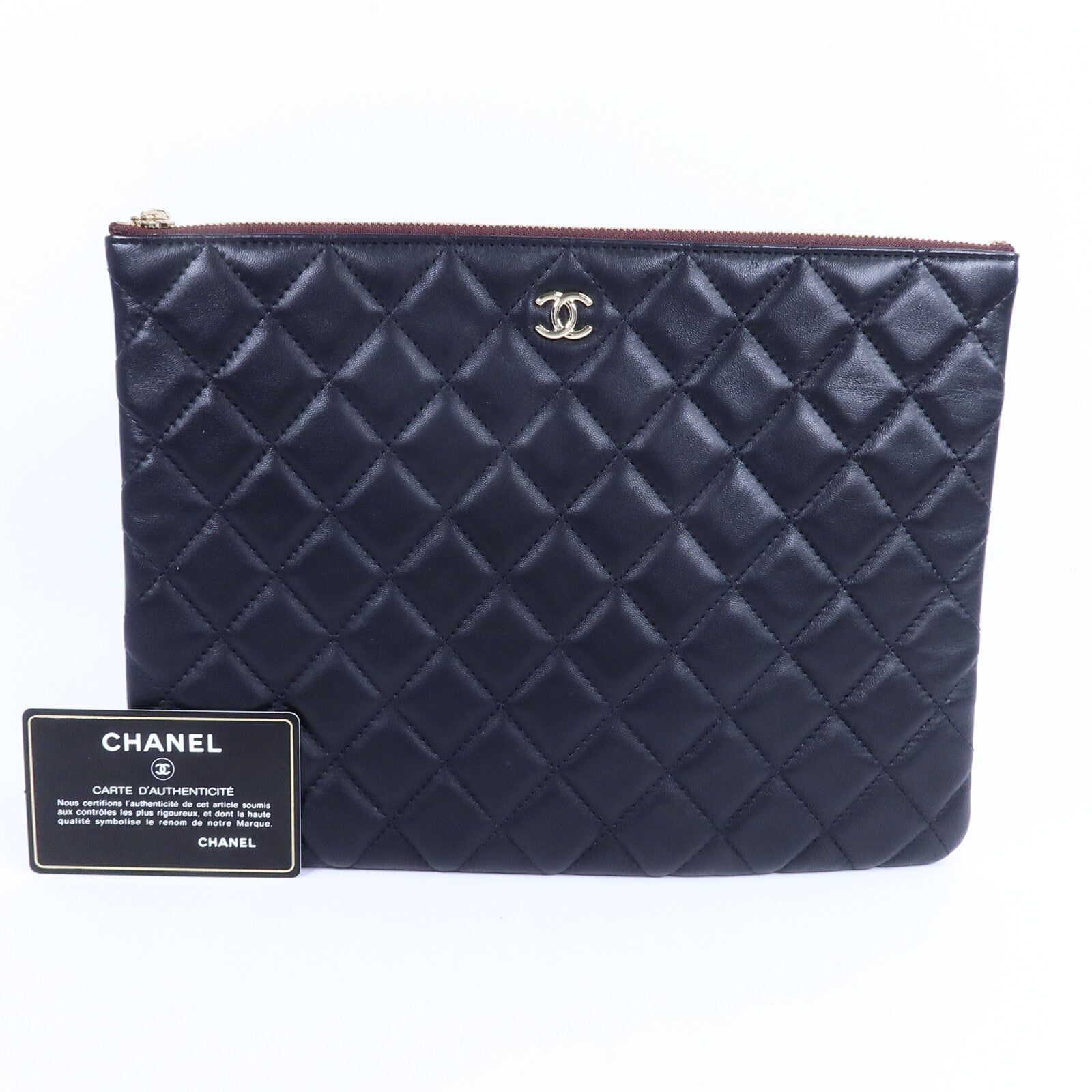 CHANEL 羊皮皮革Pouch手拿包