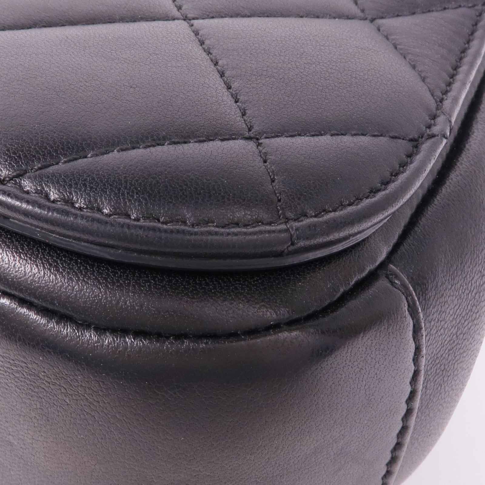 CHANEL 羊皮皮革Chain Shoulder金扣鏈帶肩背袋