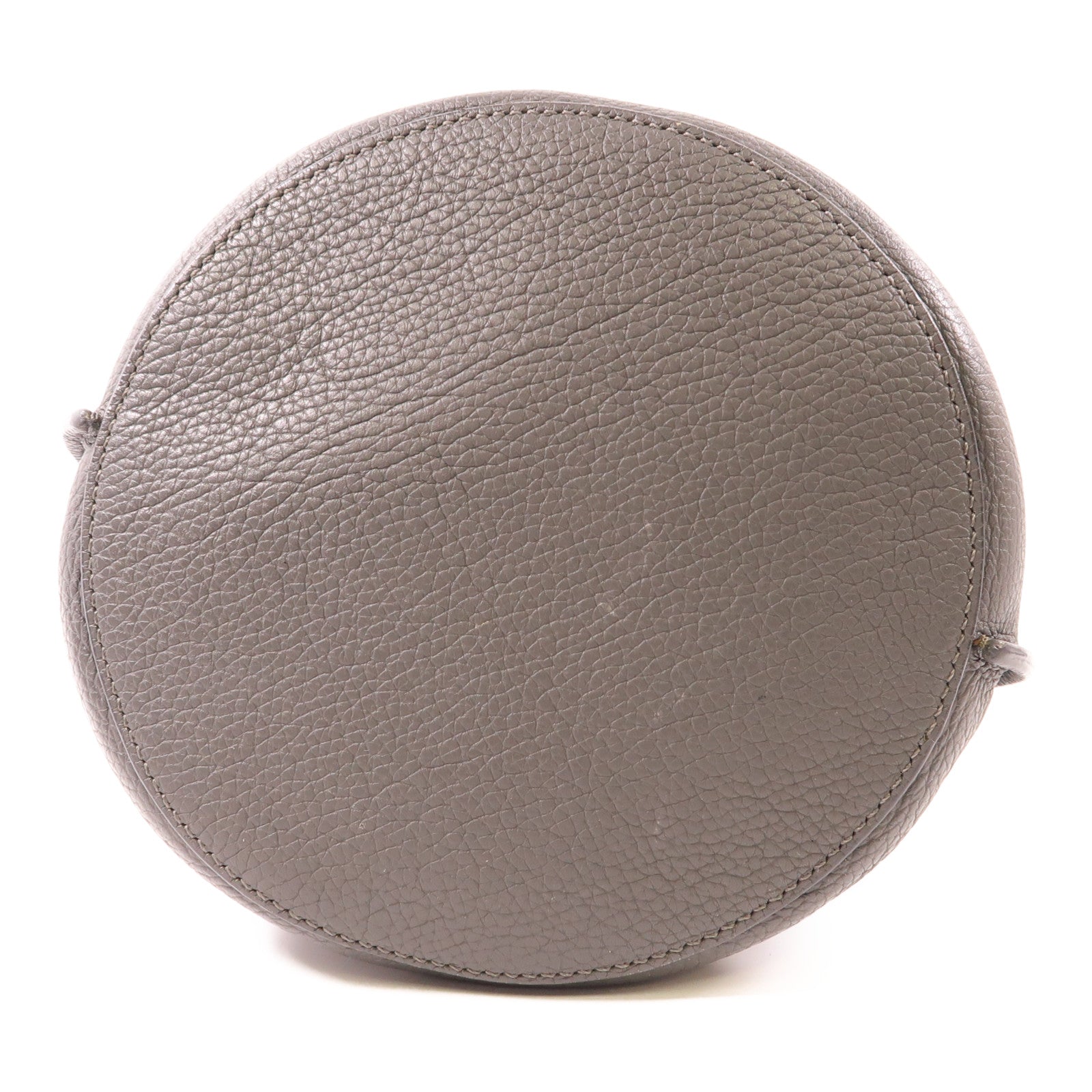 CELINE 牛皮皮革Nano Bucket銀扣手挽肩背兩用袋