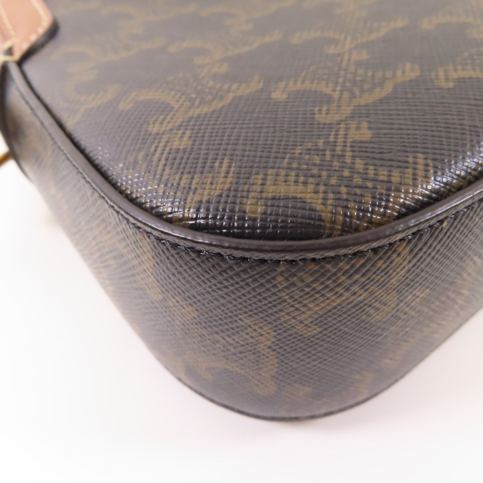 CELINE 塗層帆布Triomphe Camera Bag金扣肩背袋