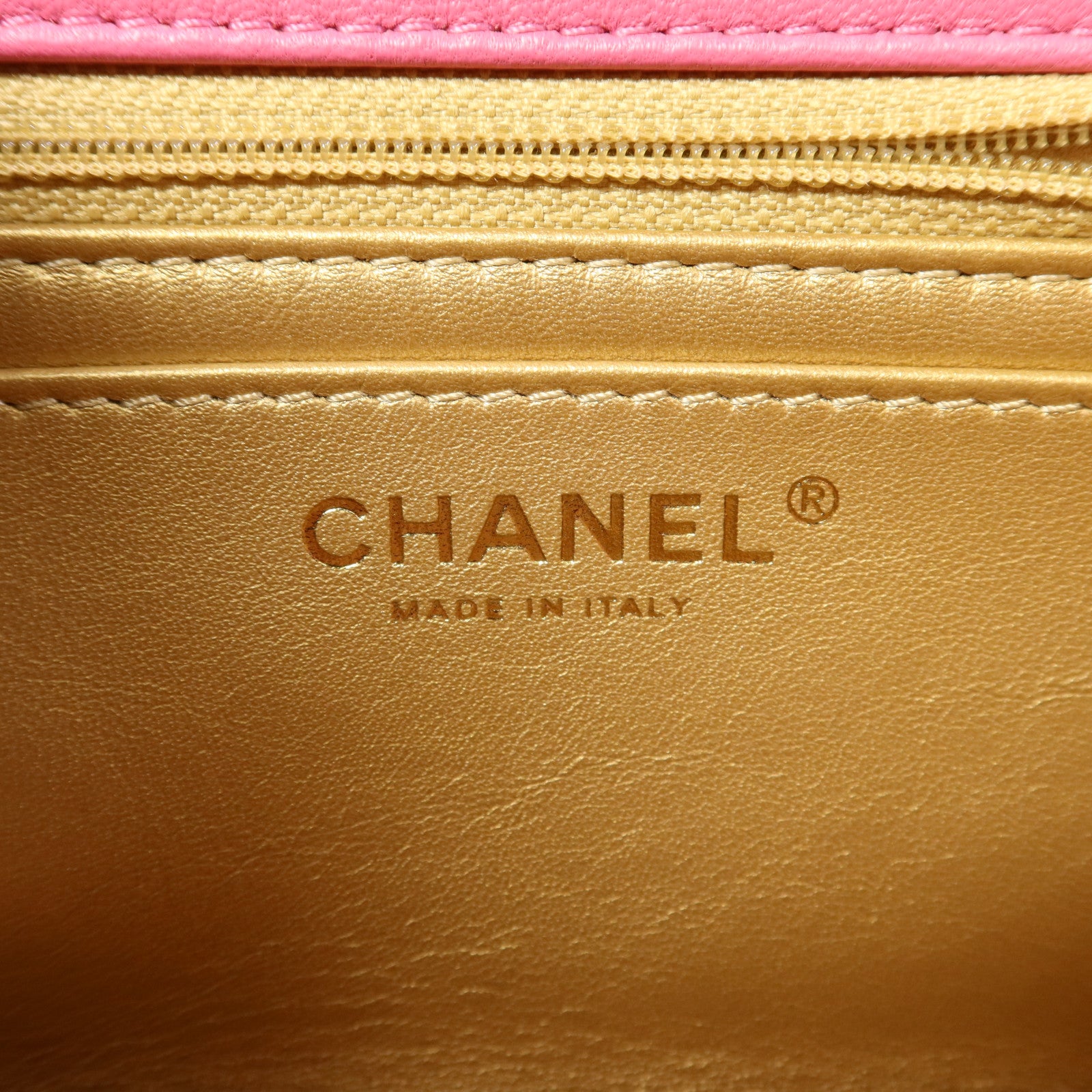 CHANEL 羊皮皮革Classic 20 Golden Ball金扣鏈帶肩背袋