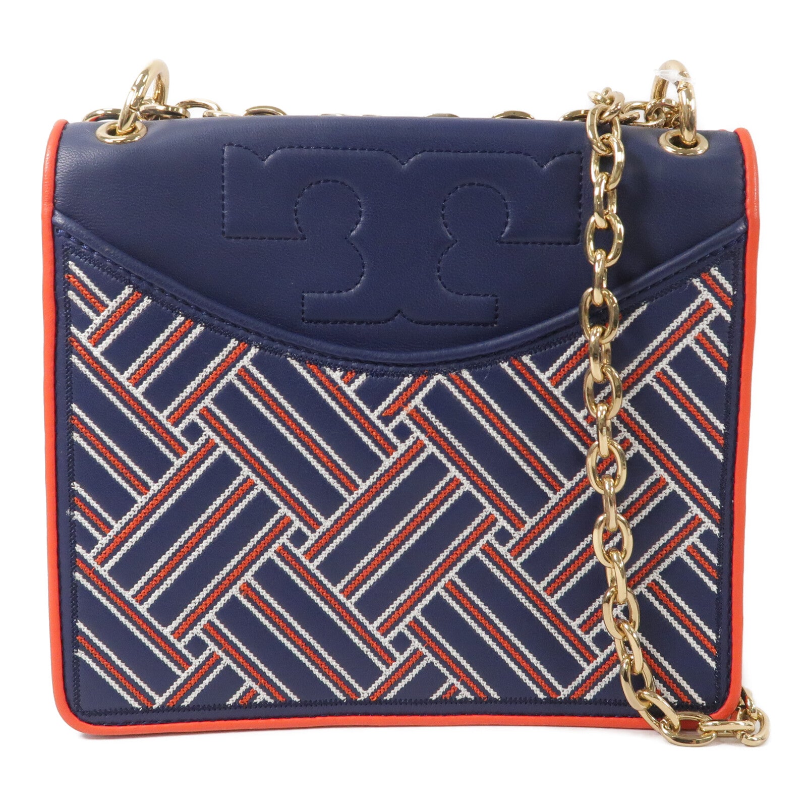 Tory Burch 牛皮皮革Chain Shoulder鏈帶肩背袋