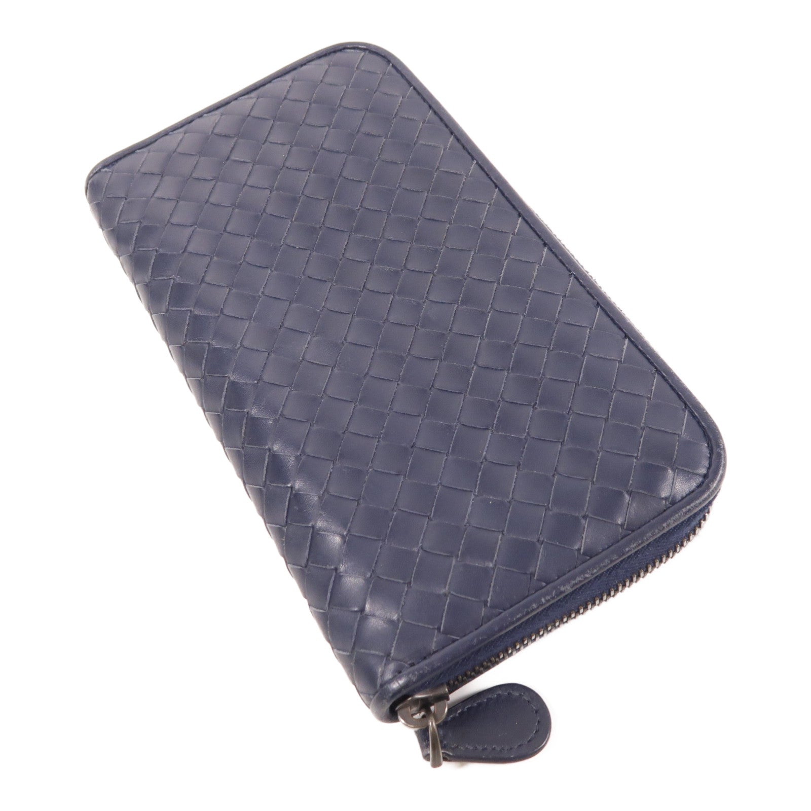 BOTTEGA VENETA 羊皮皮革Zipper Long Wallet金扣長錢包