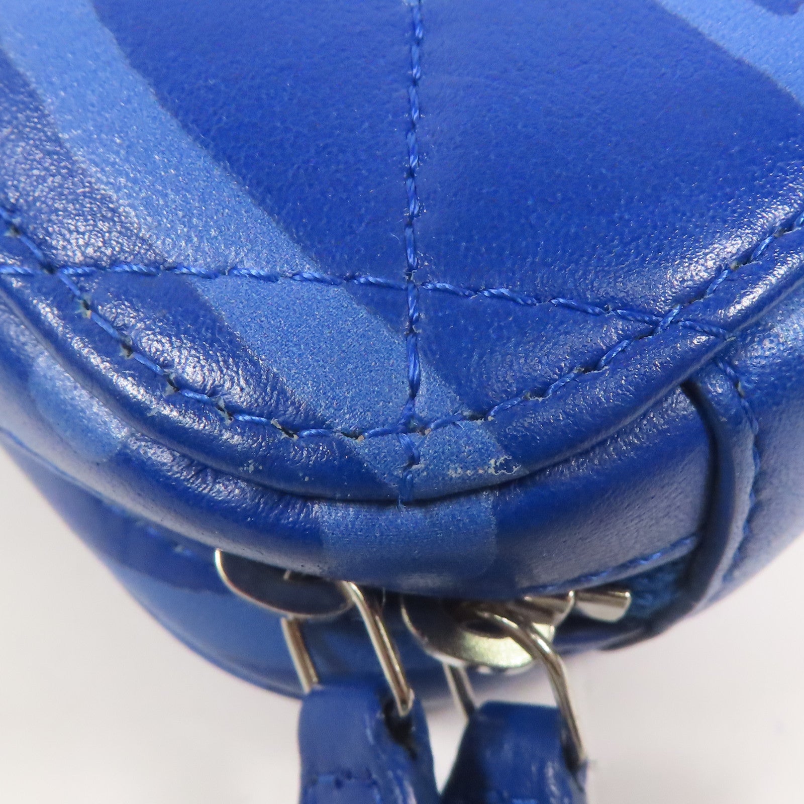 CHANEL 羊皮皮革Shoulder Bag銀扣鏈帶肩背袋