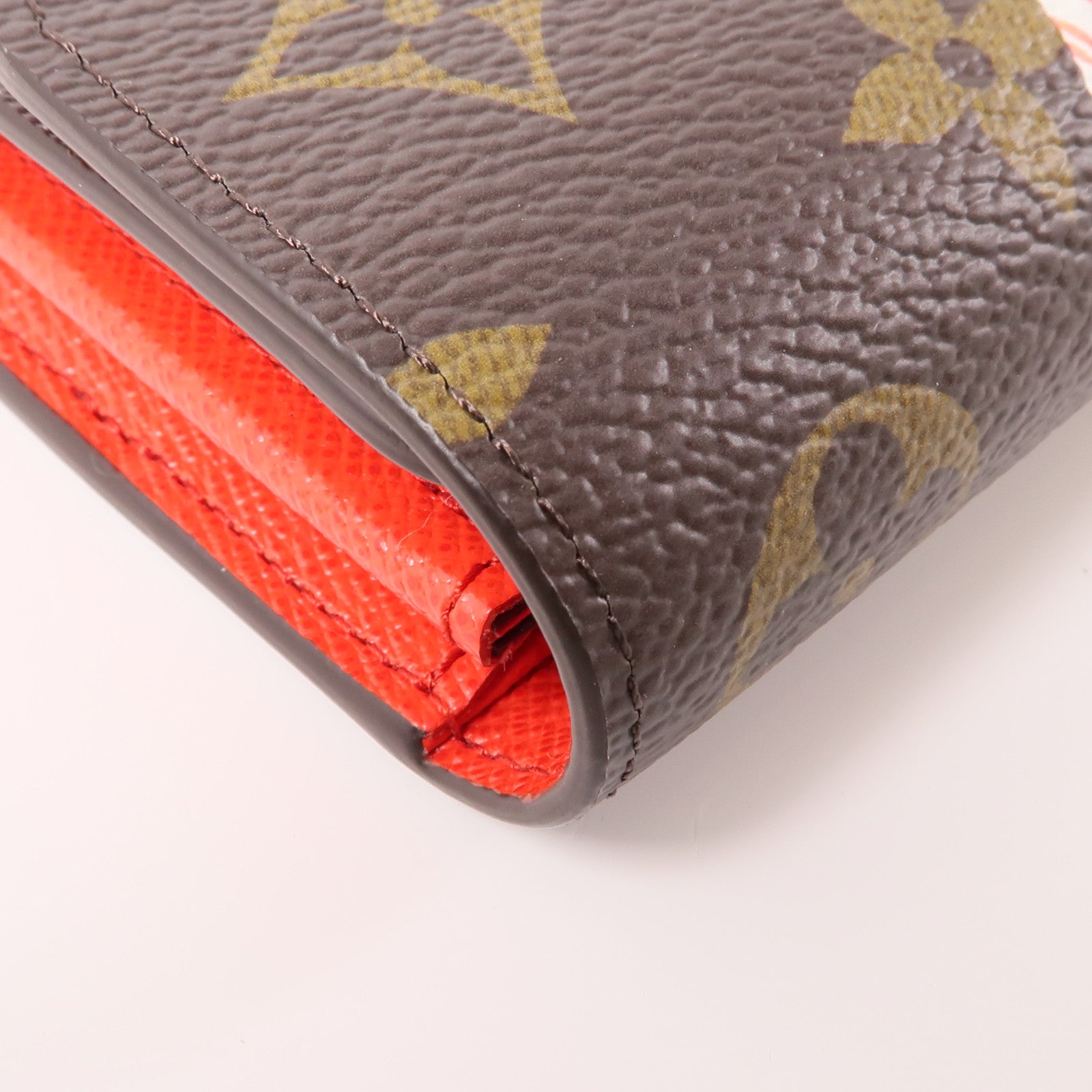 LOUIS VUITTON Monogram Sarah Wallet金扣長錢包棕色