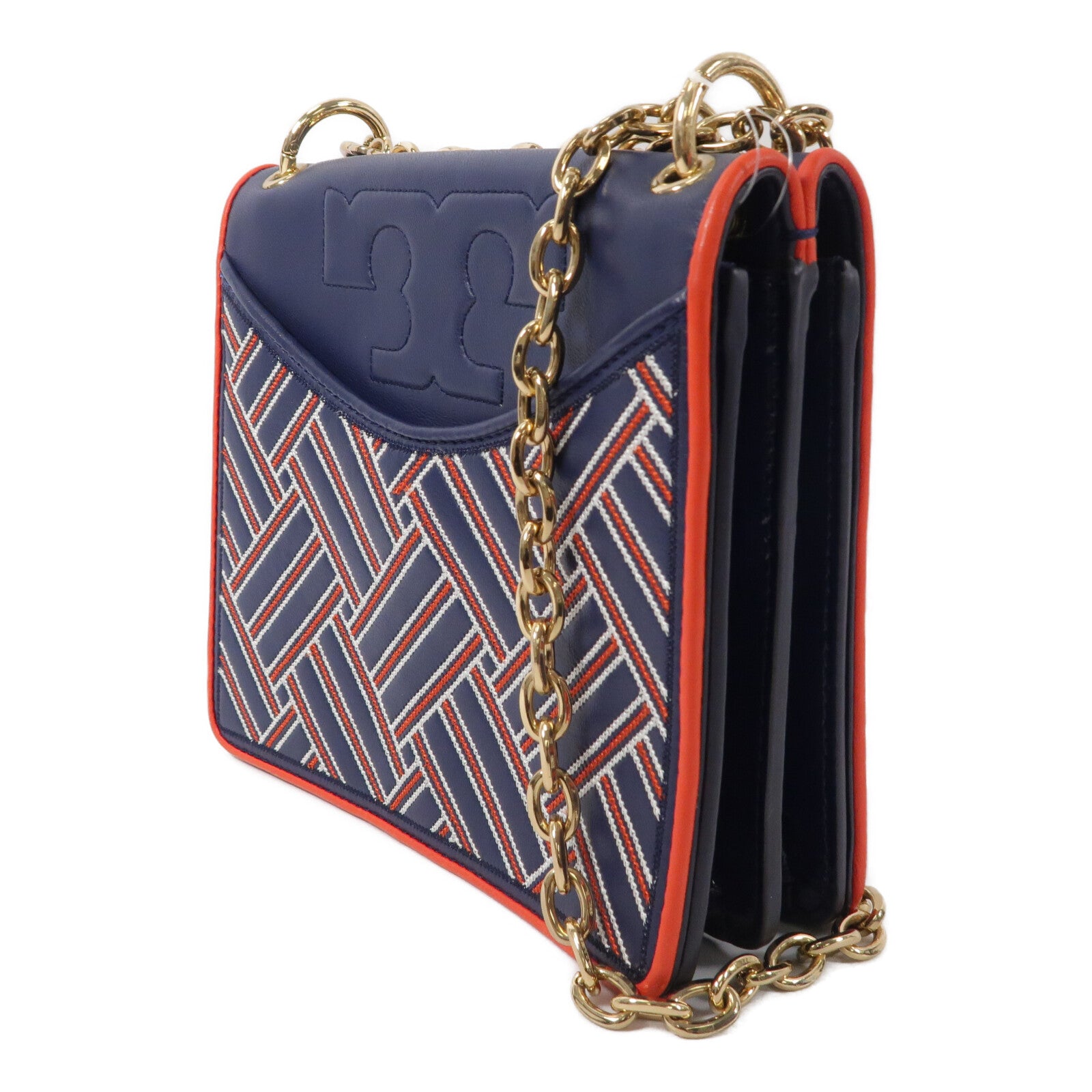 Tory Burch 牛皮皮革Chain Shoulder鏈帶肩背袋