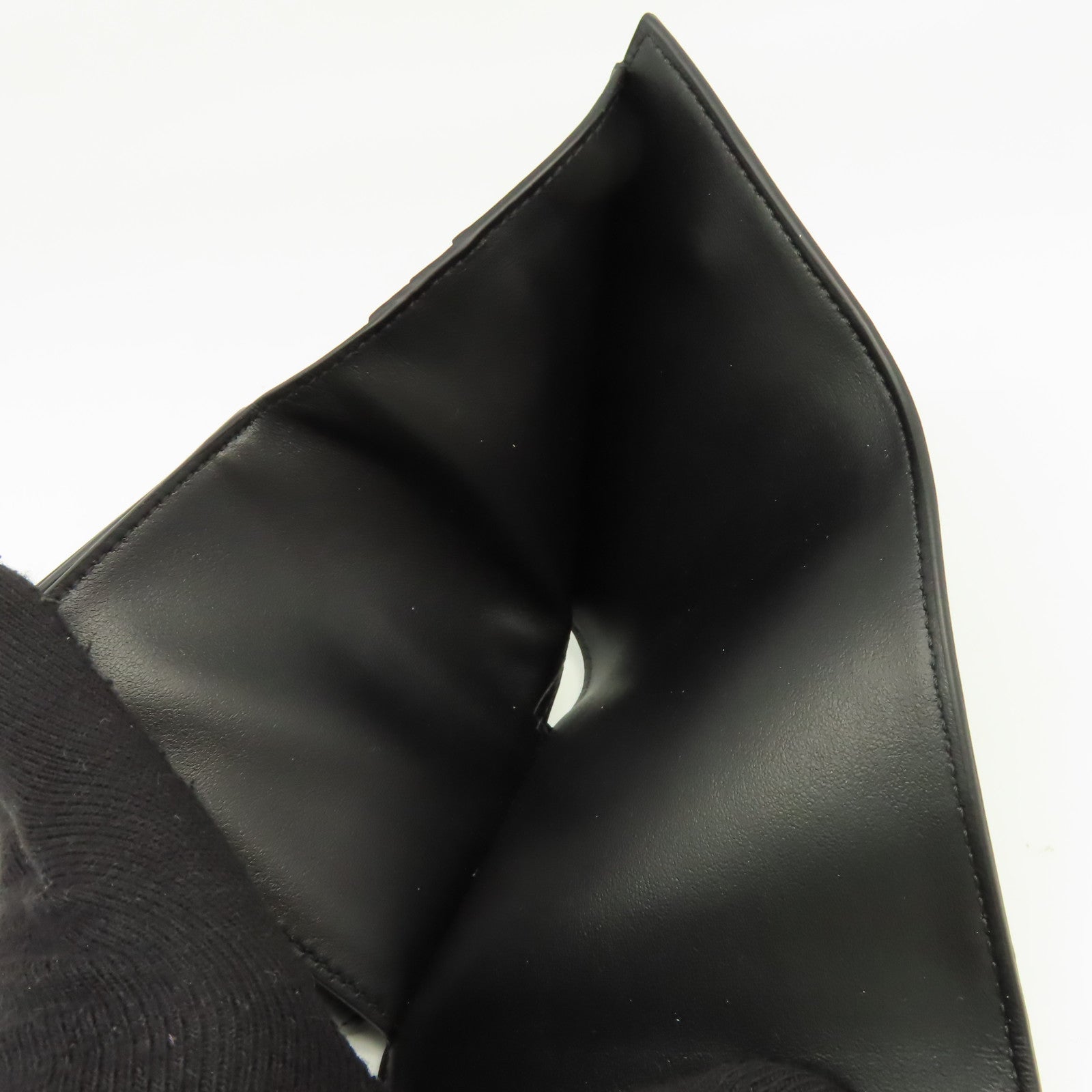 CELINE 牛皮皮革Small Trifold Wallet短錢包黑色
