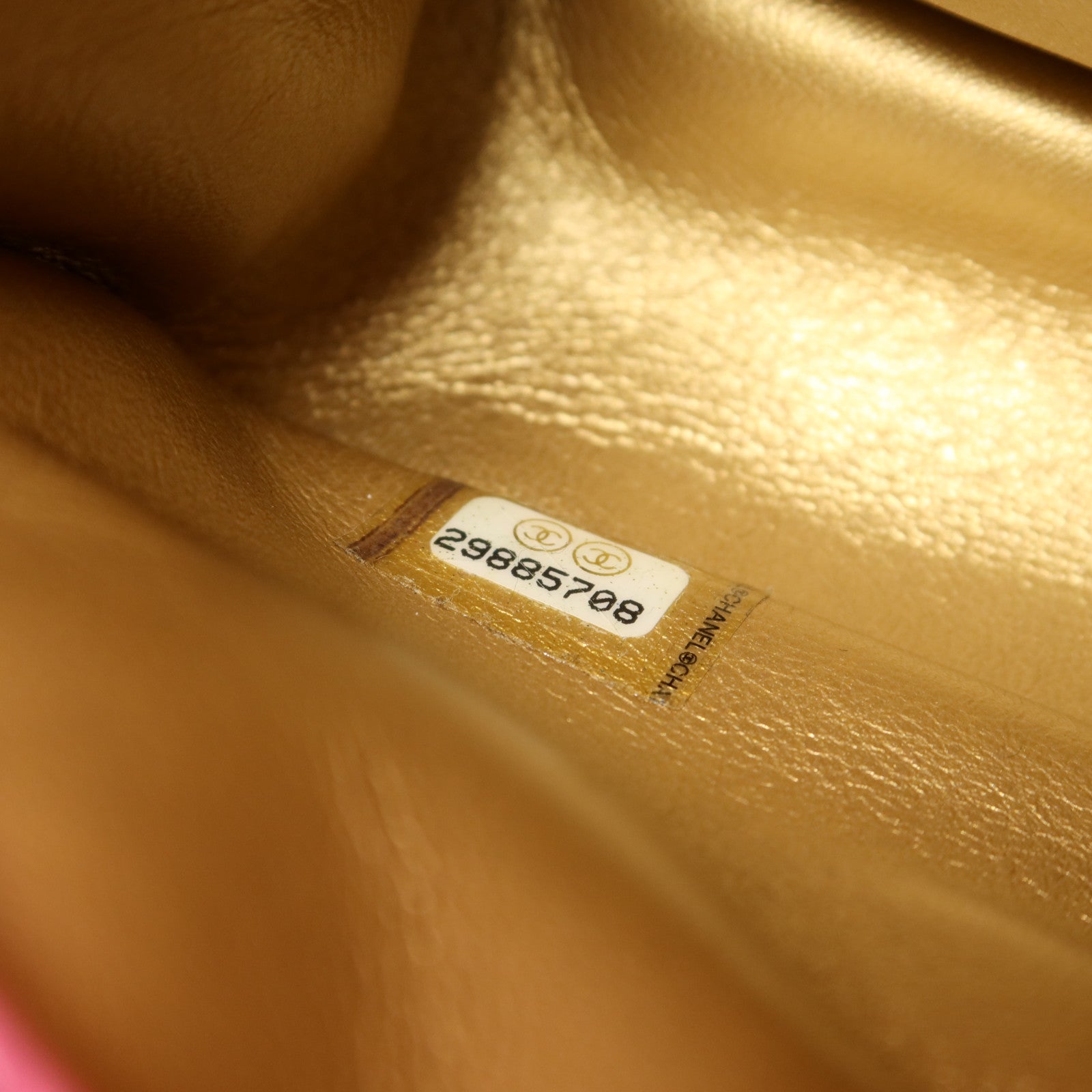 CHANEL 羊皮皮革Classic 20 Golden Ball金扣鏈帶肩背袋