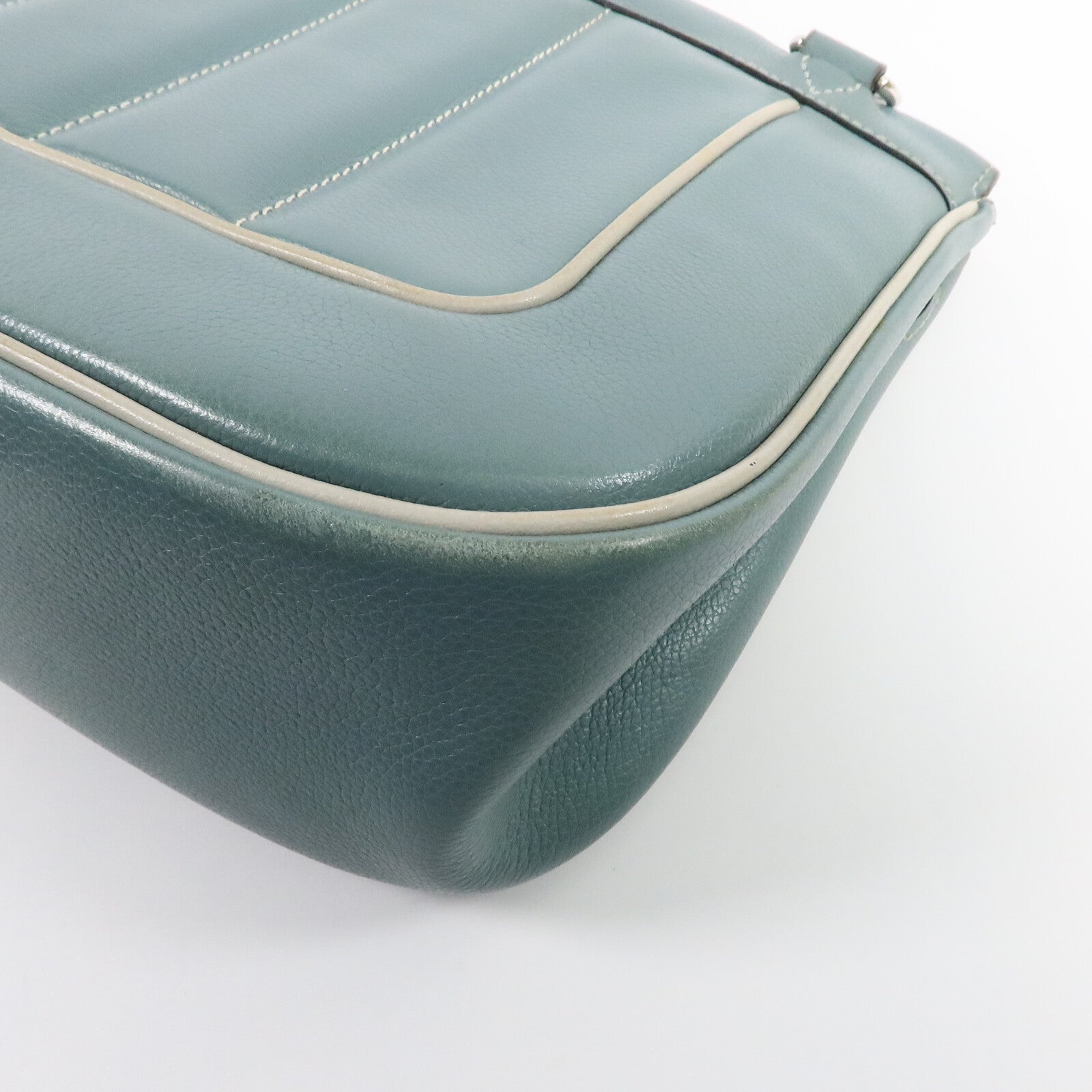 HERMES Evercolor皮革Berline 28肩背袋Ciel/Gris Perle