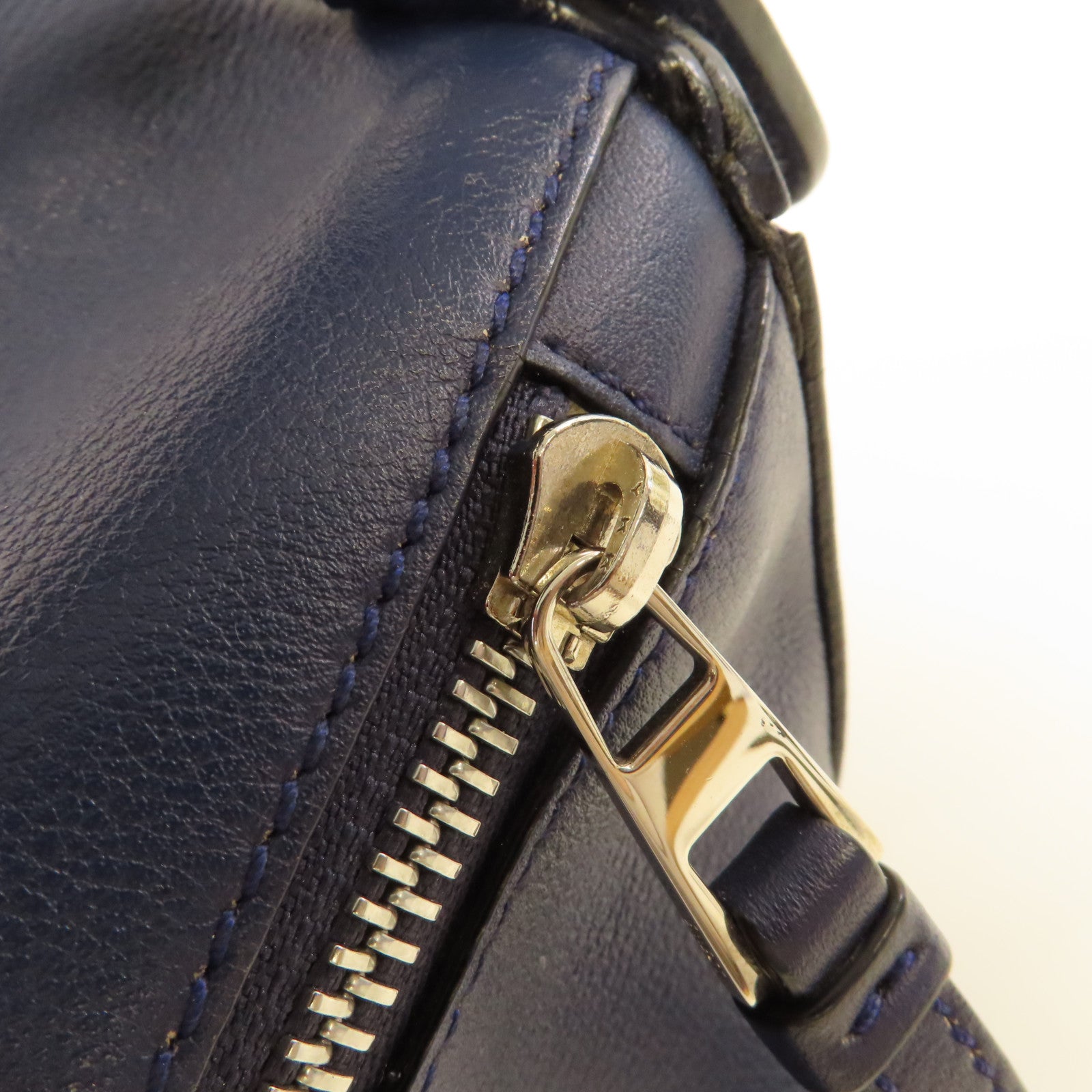 LOEWE 牛皮皮革Puzzle 2Way Shoulder Bag手挽肩背兩用袋藍色