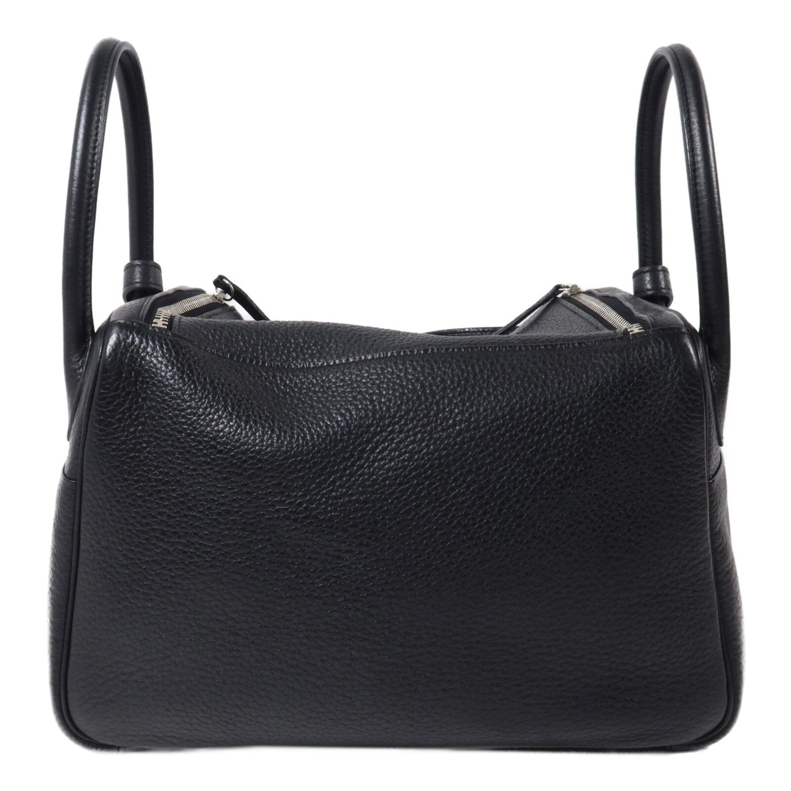 HERMES Clemence皮革Lindy 30手挽肩背兩用袋Noir