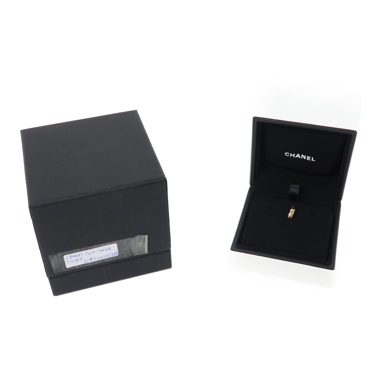 CHANEL 18K玫瑰金CoCo Crush Single Earring耳環金色