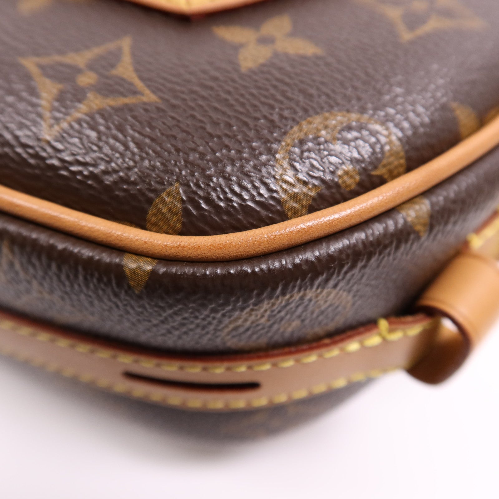 LOUIS VUITTON Monogram Boite Chapeau Souple金扣肩背袋棕色