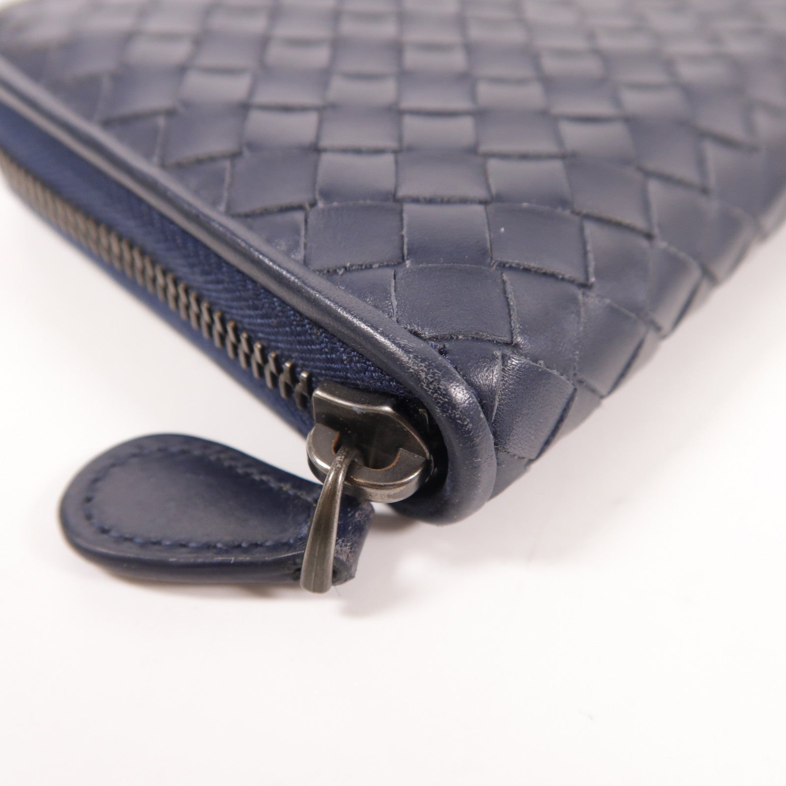 BOTTEGA VENETA 【激減優惠】羊皮皮革Zipper Long Wallet金扣長錢包